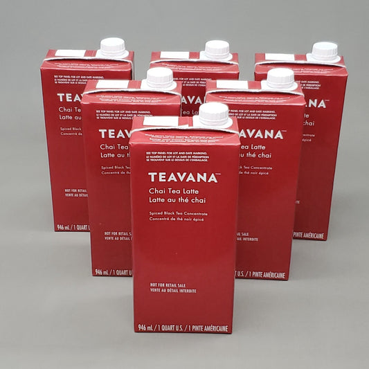 STARBUCKS (6 PACK) Teavana Chai Tea Latte 1qt/bottle BB 05/25