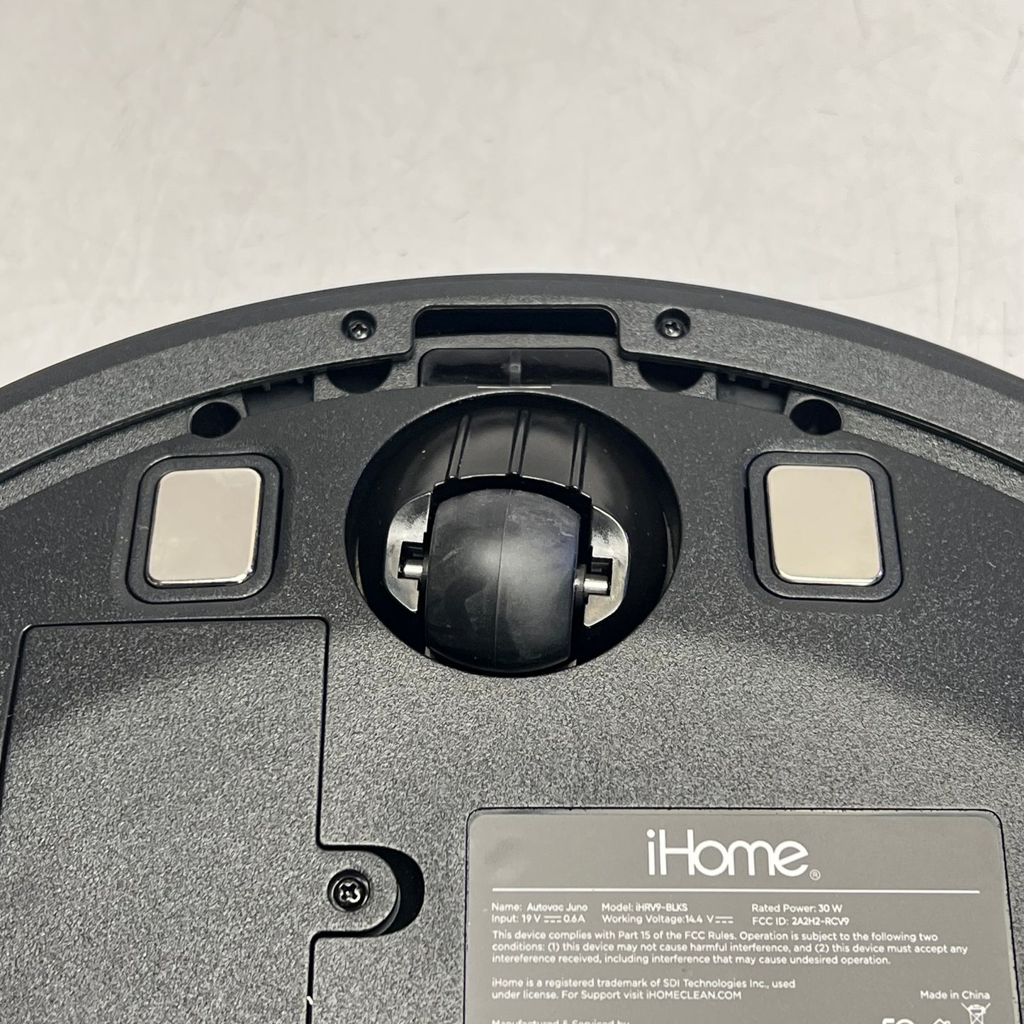 ZA@ IHOME Auto Vac Juno Robot Vacuum Mapping Technology Strong Suction IHRV9 (As-Is-Return)
