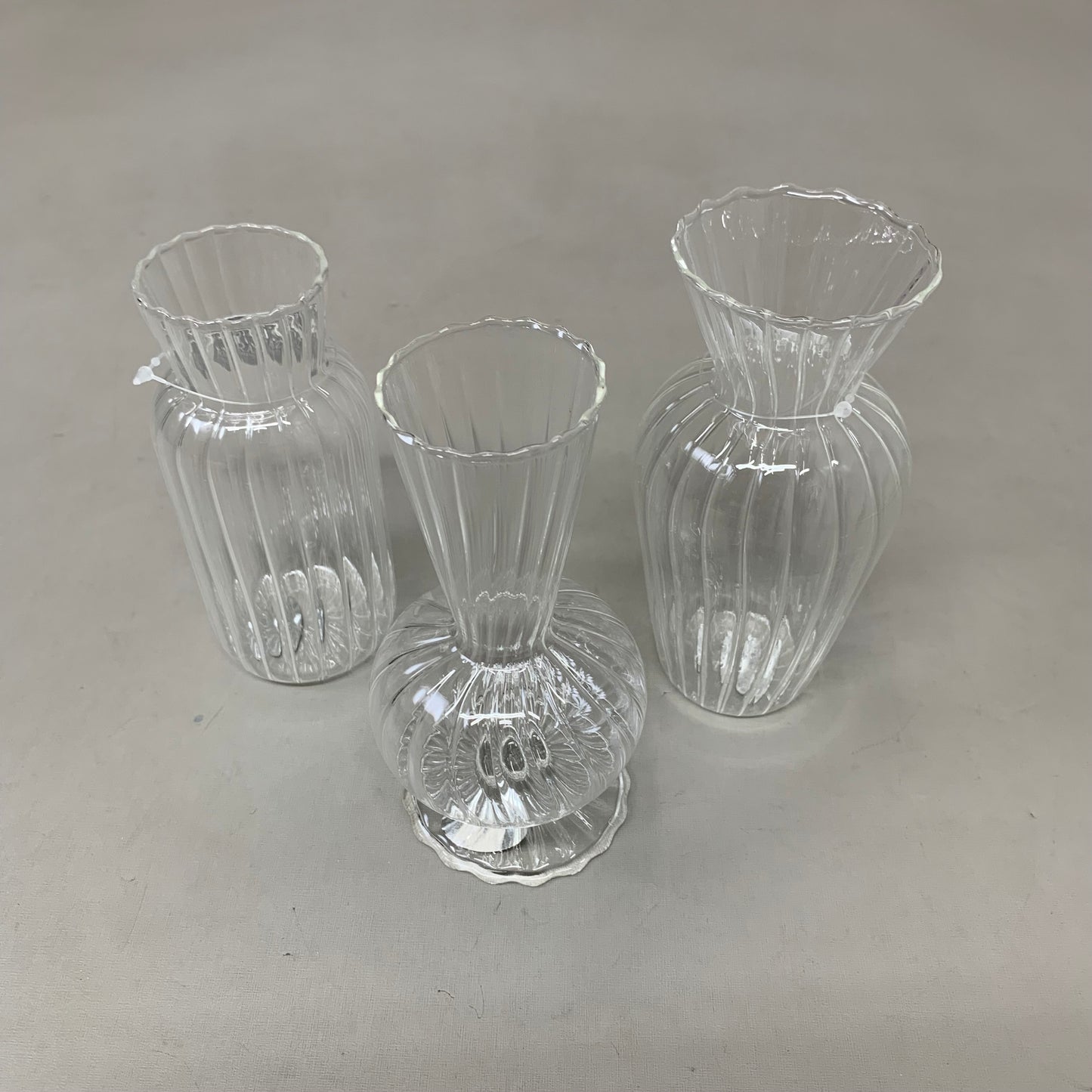 RAZ IMPORTS (SET OF 3) Glass Clear Bud Vases 6" Clear 4522825