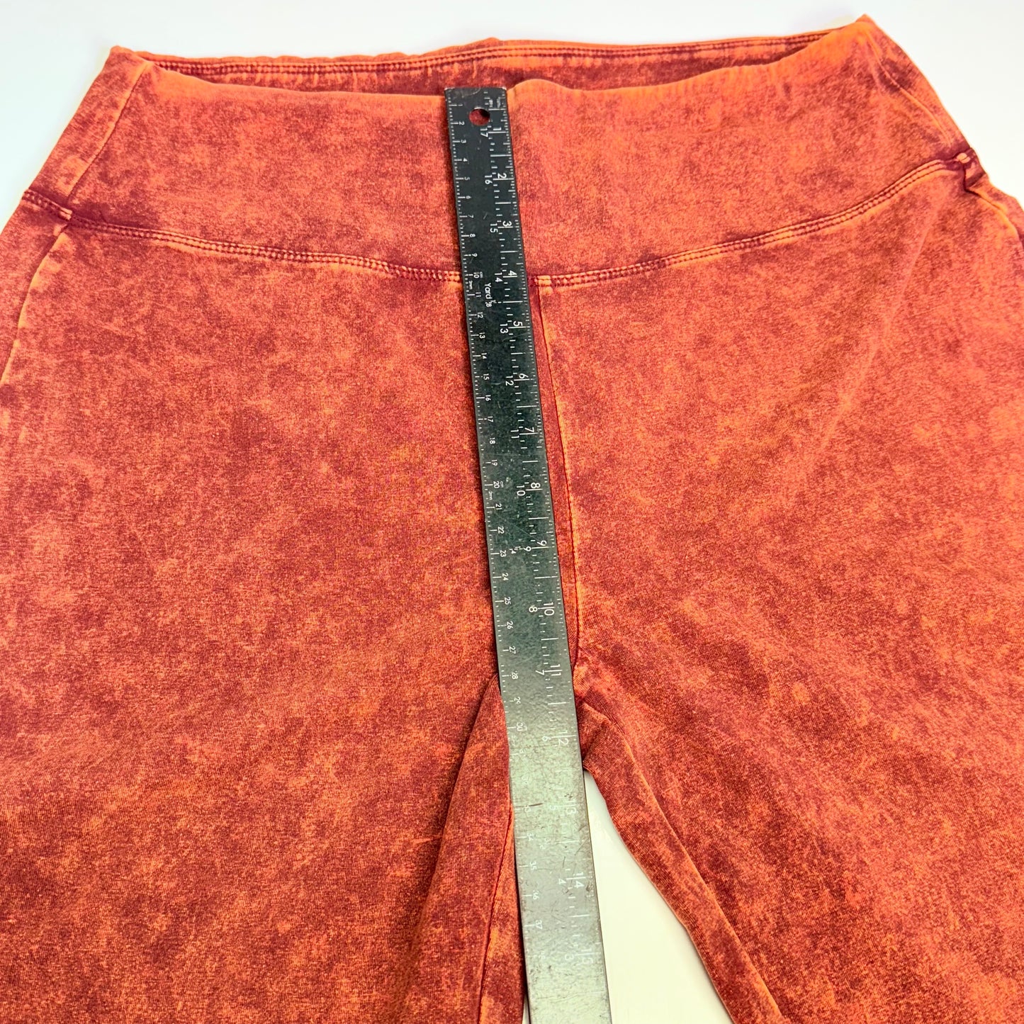 ZENANA Zenana Mineral Wash Wide Waistband Legging Size 2x Almond (New)