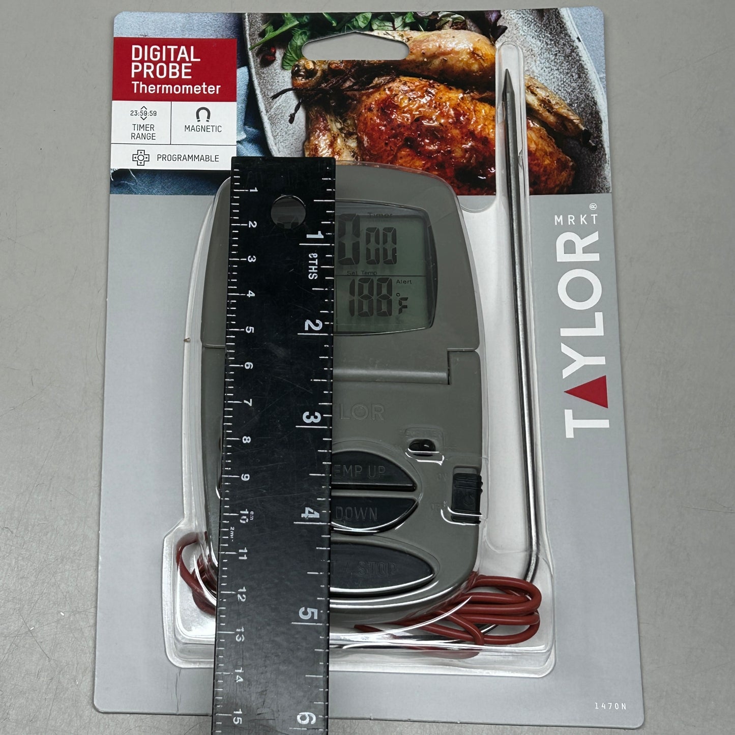 TAYLOR Digital Wired Probe Thermometer 1470N (New)