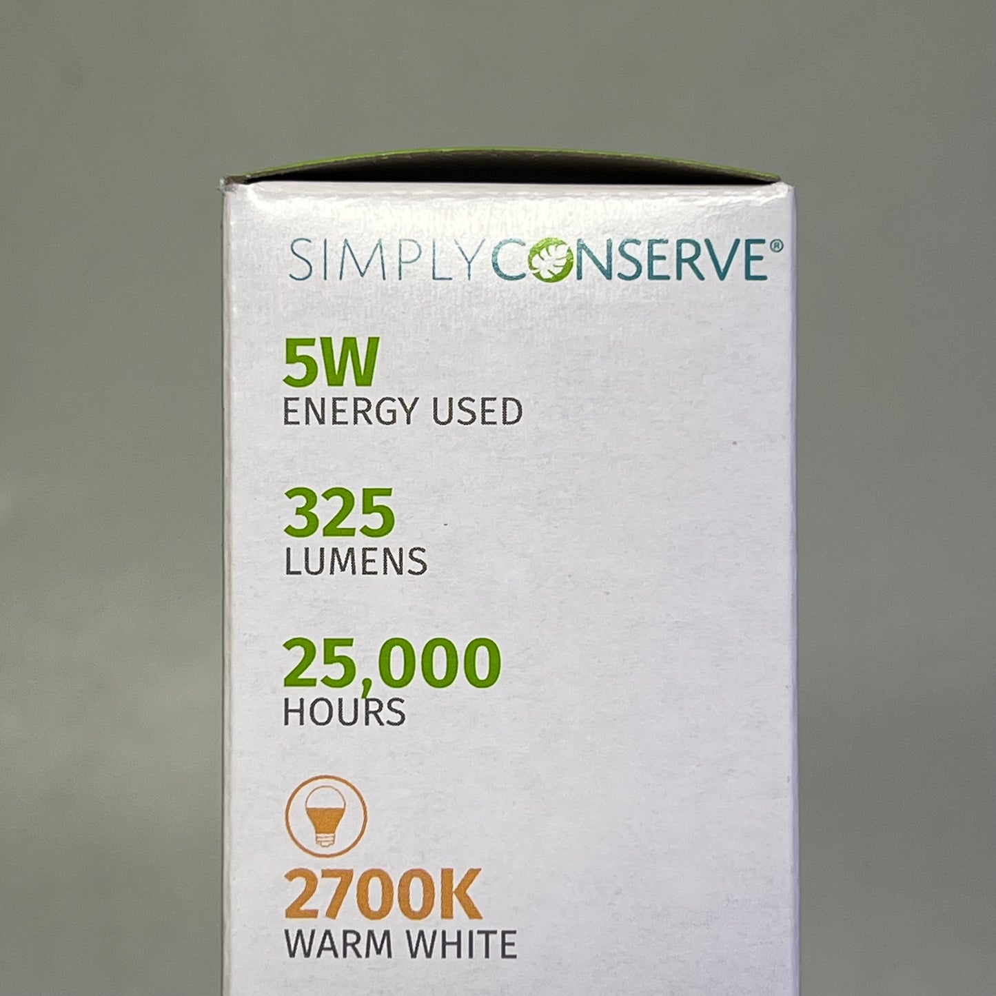 SIMPLY CONSERVE (3 PACK) LED Light Bulb Dimmable 40W Warm White L05LCDL2700K