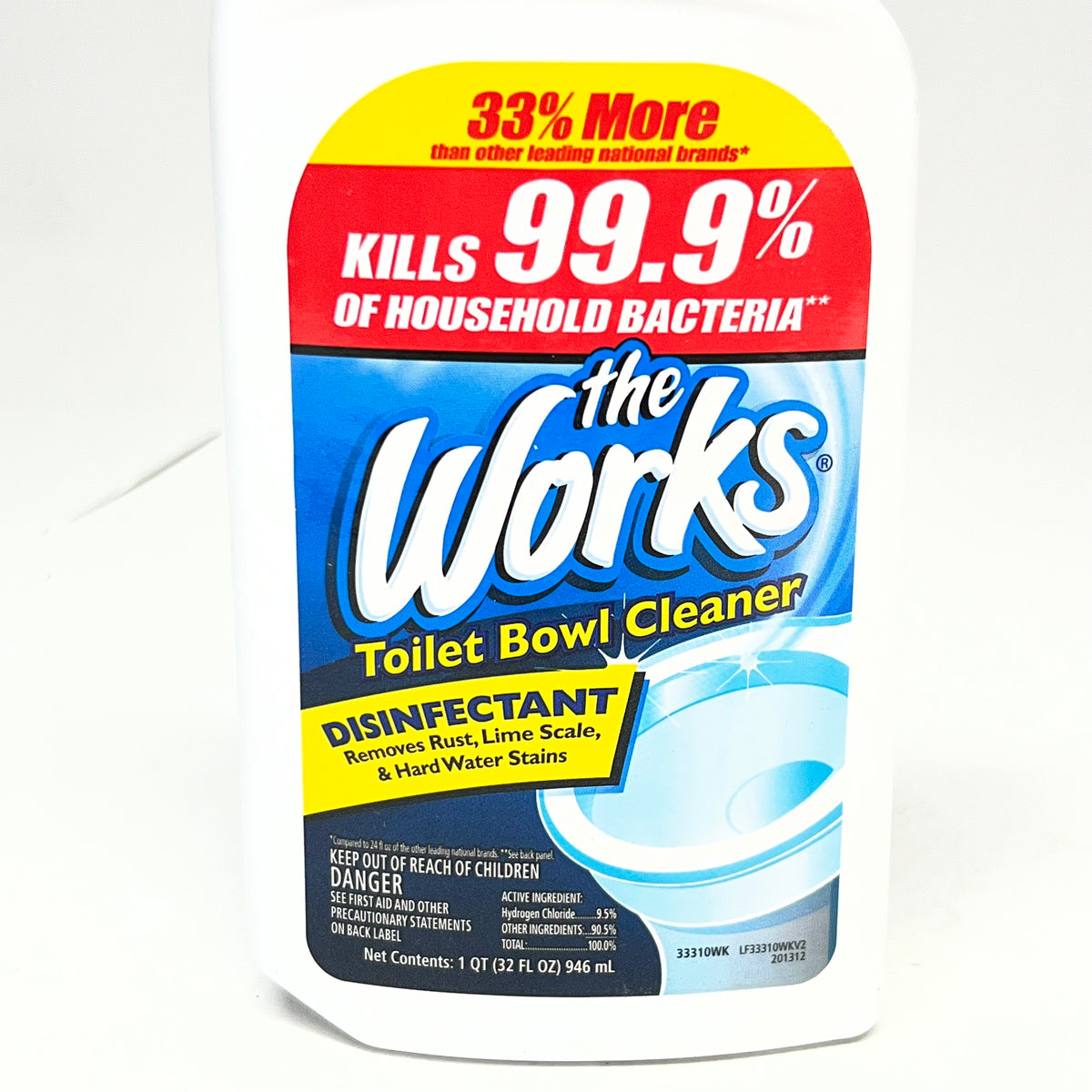 ZA@ THE WORKS (2 PACK) Toilet Bowl Cleaner Professional Formula 32 fl oz.