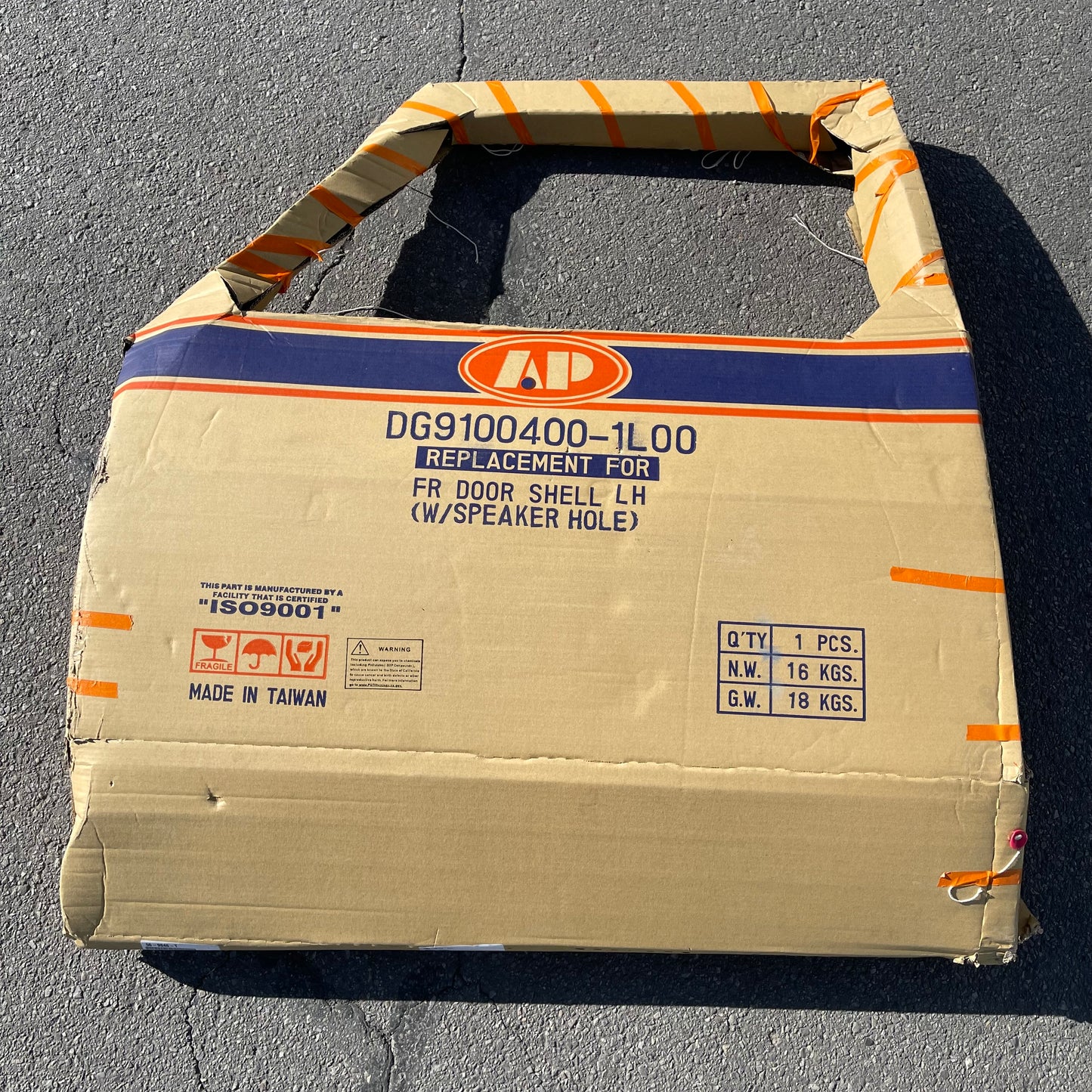 ZA@ Pallet of AP Vehicle Door for Dodge Truck 1985-1993 Black (AS-IS)