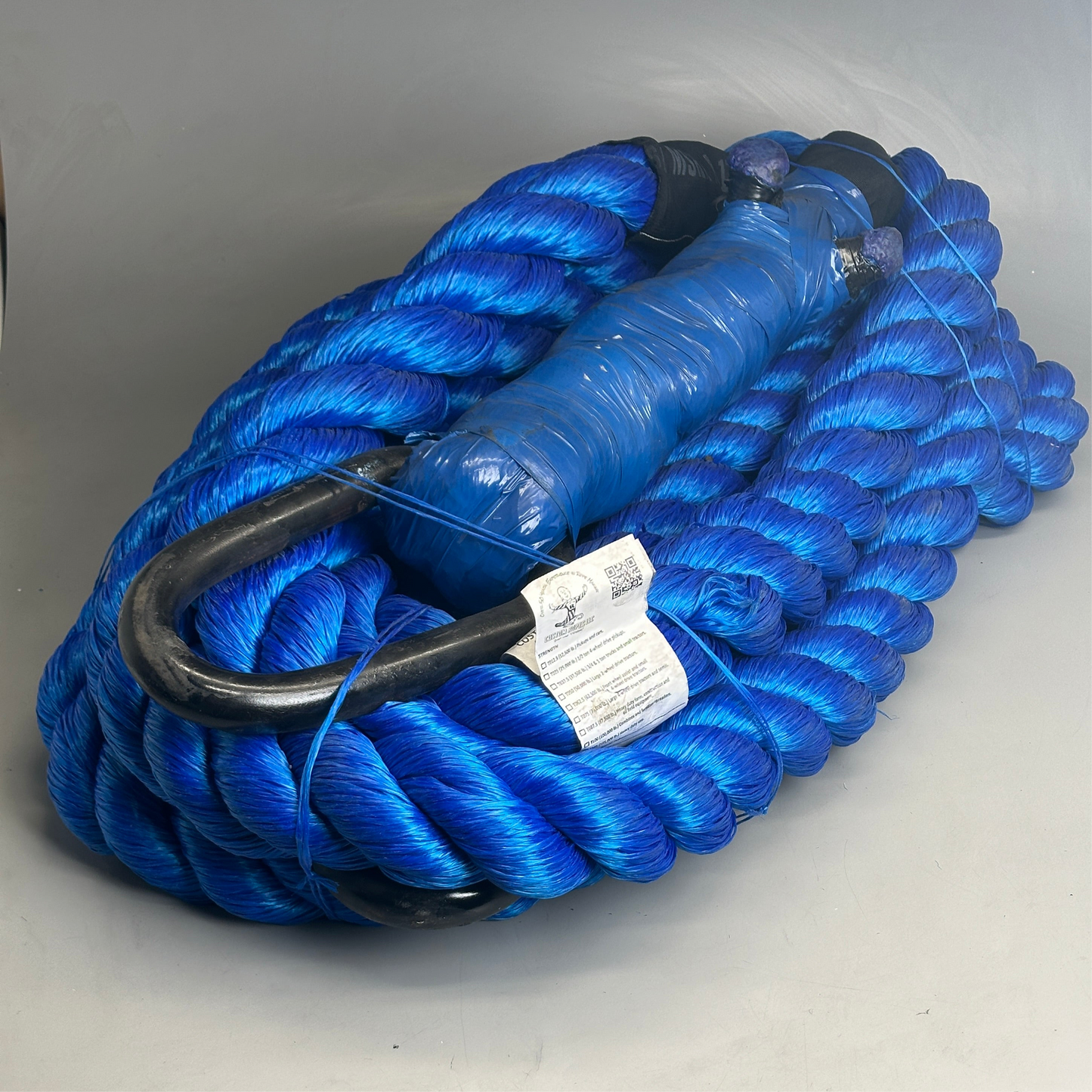 CUSTOM ROPES Heavy Duty Tow Rope 125,000 lb Capacity Blue T125