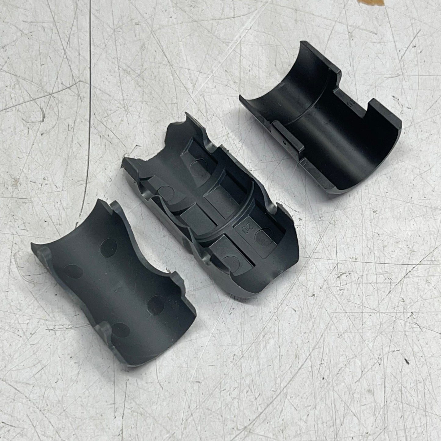 METRO (SET OF 4) Swivel Stem Casters Resilient Rubber Wheel Treads 5" 5M