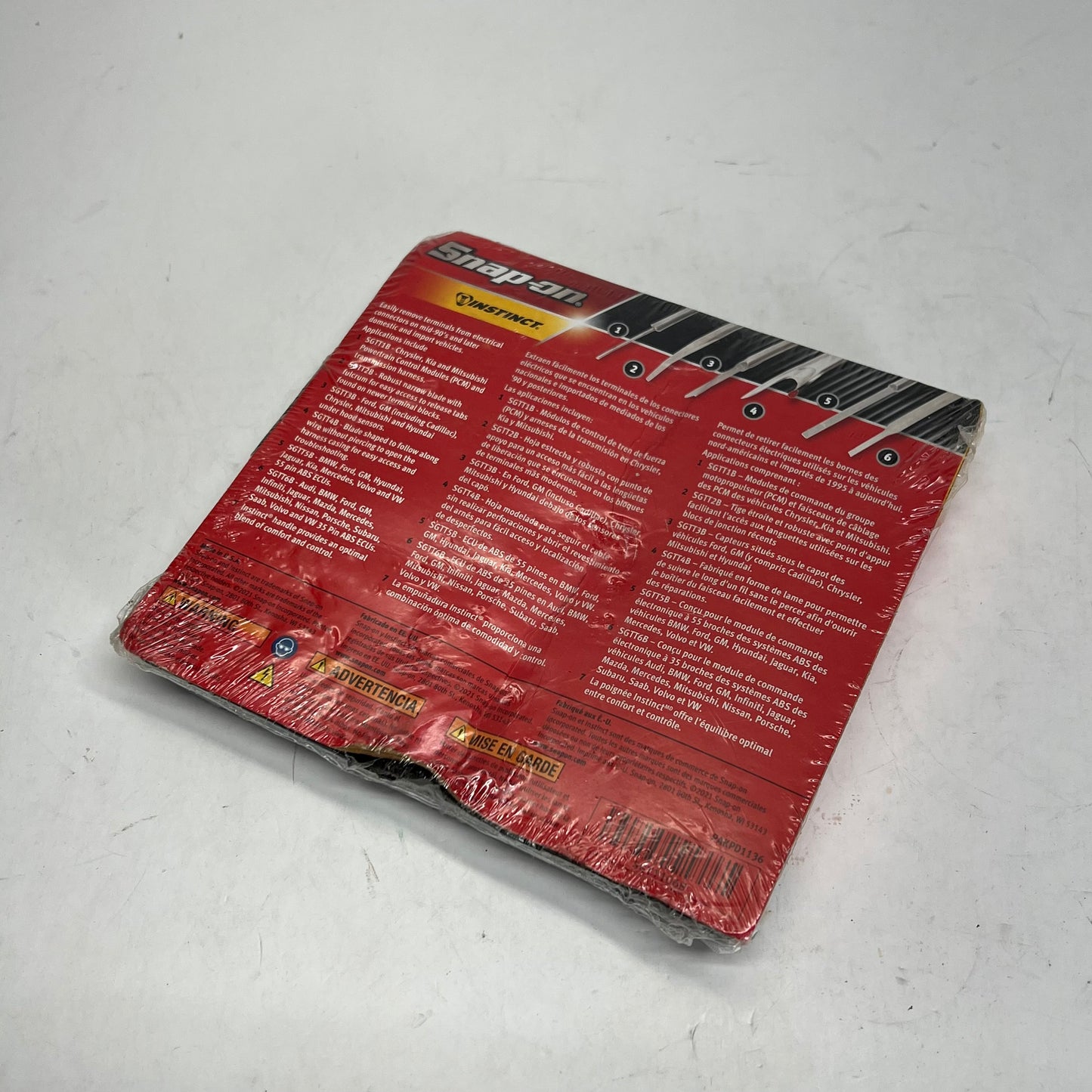 SNAP ON Soft Grip & Steel Terminal Tool Set 6 Piece Black/Red SGTT106B