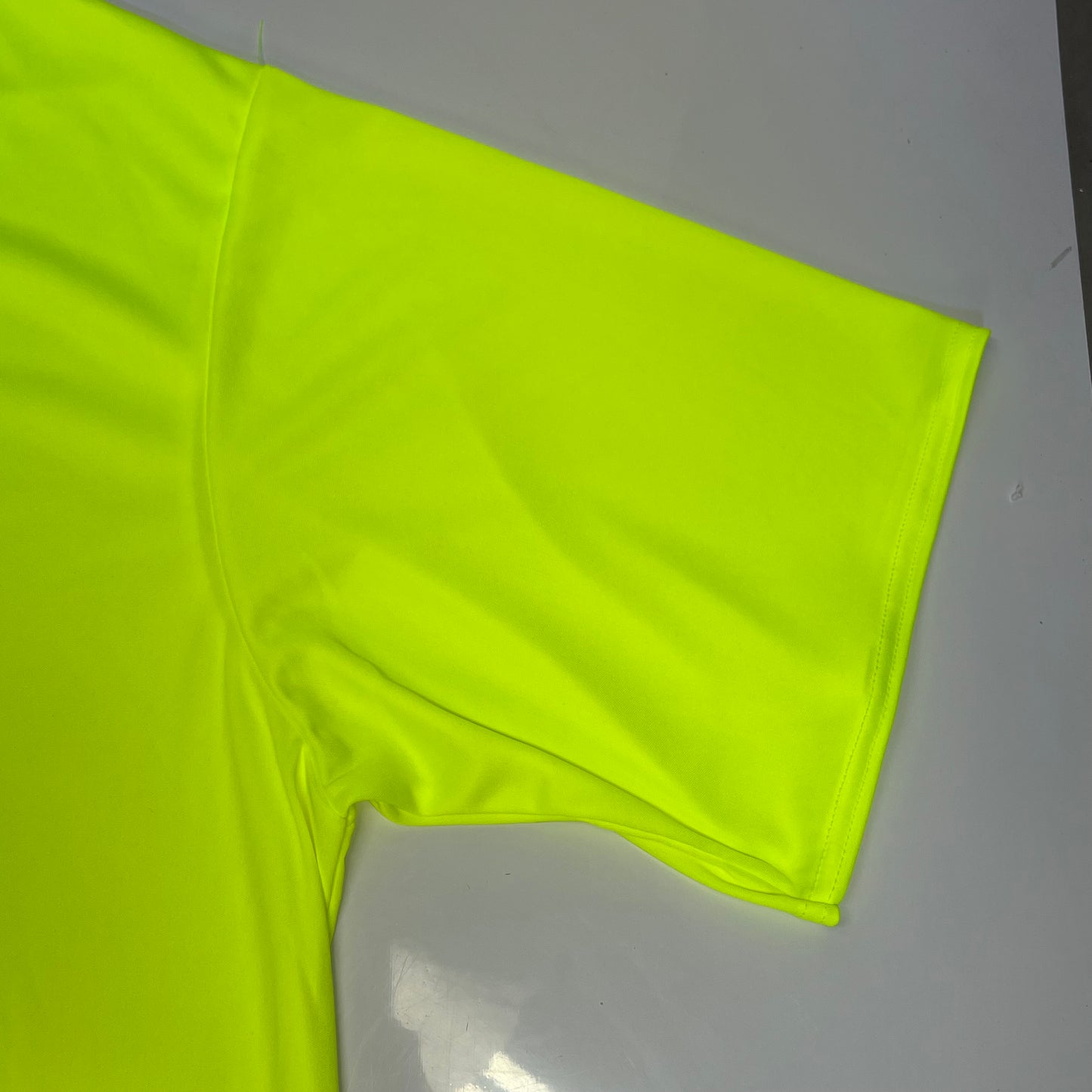 C2 SPORT (5 PACK) Moisture Wick Short Sleeve Work Shirts Men's Sz 3XL Safety Yellow