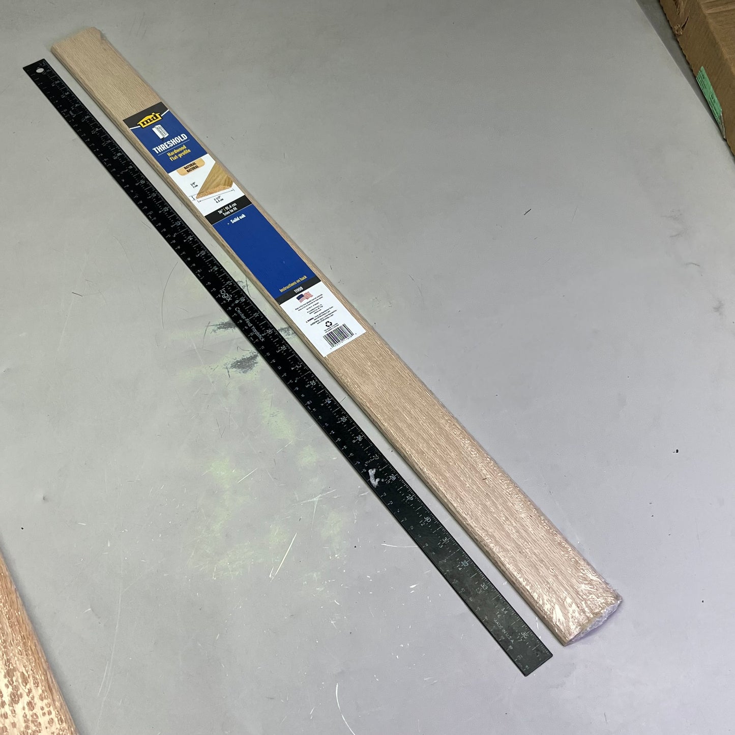 MD (6 PACK) Hardwood Flat-Profile Door Transition Strip Threshold 2.5"x36" Oak 11908