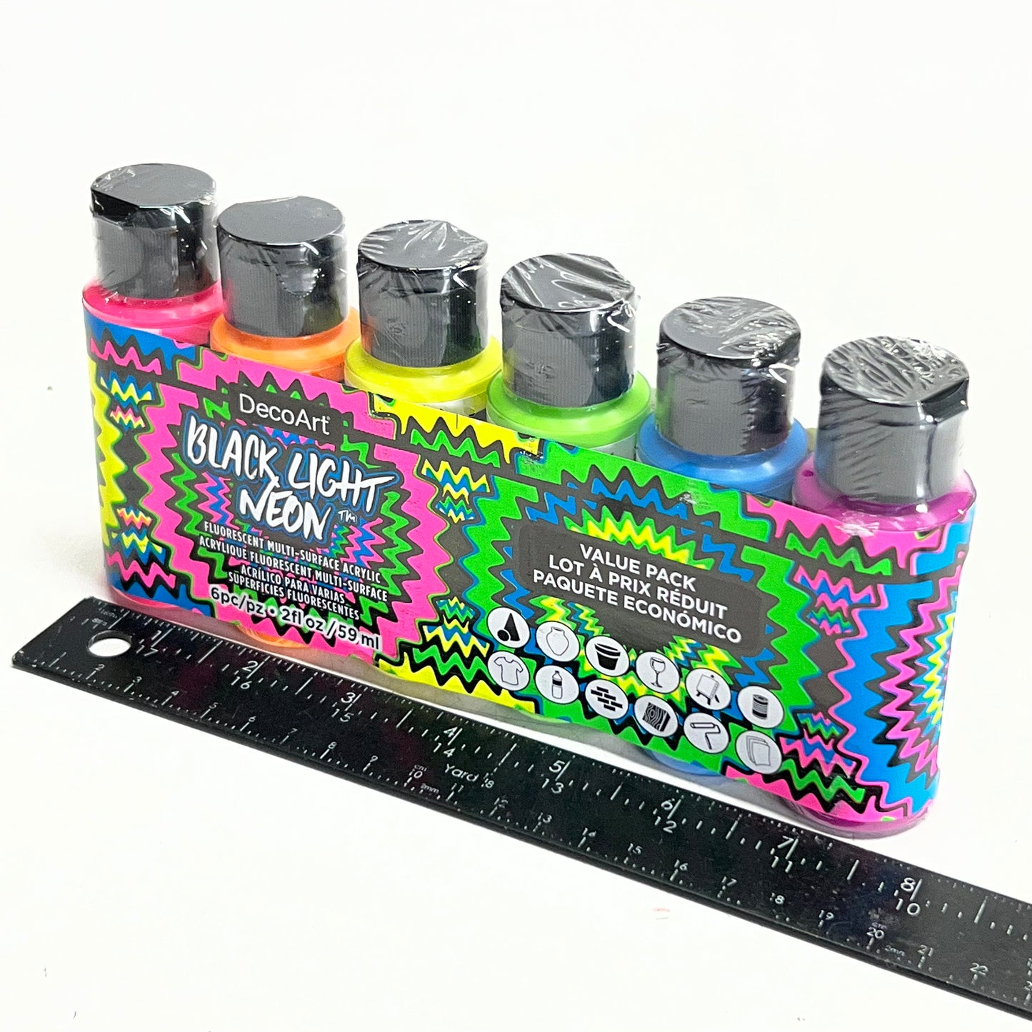 DECOART (6 PACK) Black Light Neon 2 fl oz.