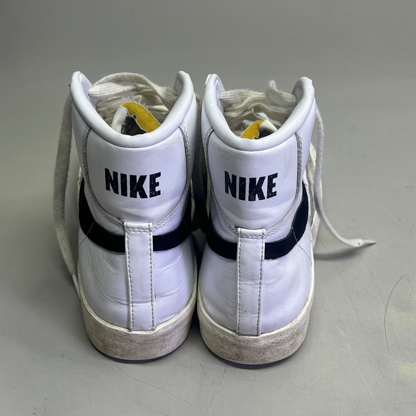 NIKE Blazer High Mid '77 Vintage Shoes Men's Sz 11.5 White/Black (Pre-Owned)