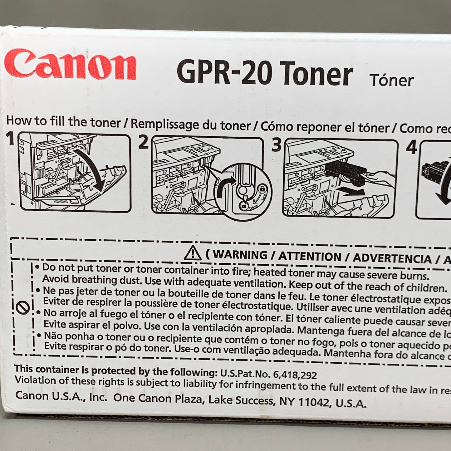 CANON (4 PACK!) GPR-20 Toner Color Image Runner Magenta/Cyan/Yellow/Black C5180(5)