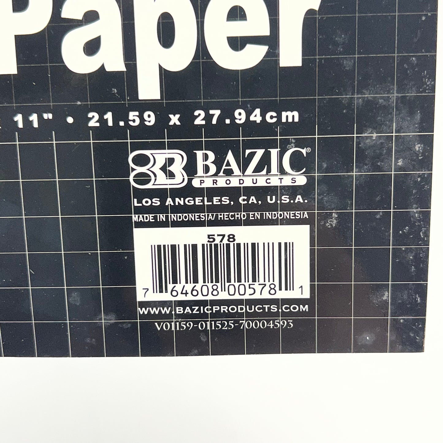 ZA@ BAZIC  (6 PACK, 80 SHEETS EACH) Reversible Graph Paper  8.5"x11" White 578