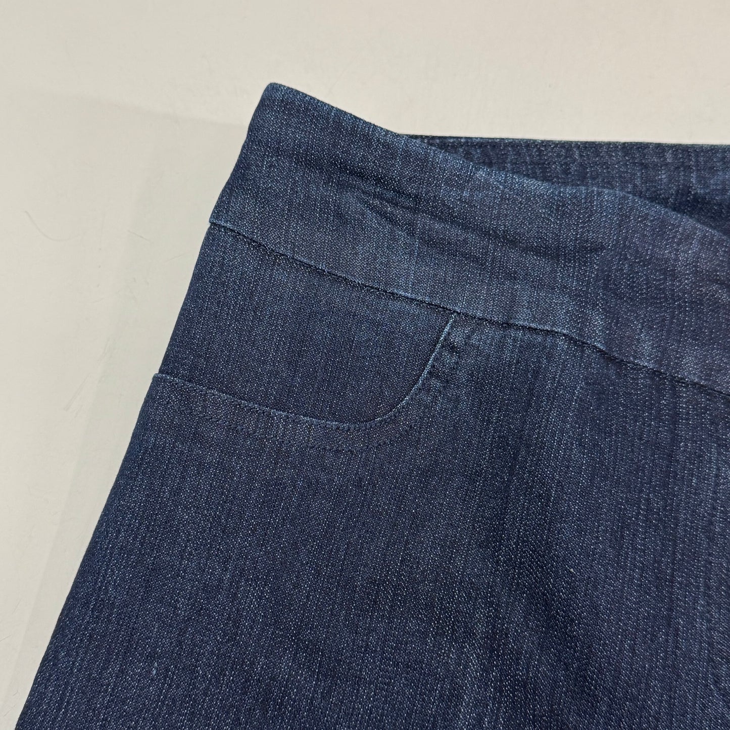 MULTIPLES Narrow Leg Pants Petite Women's Sz 14 Denim M2604P