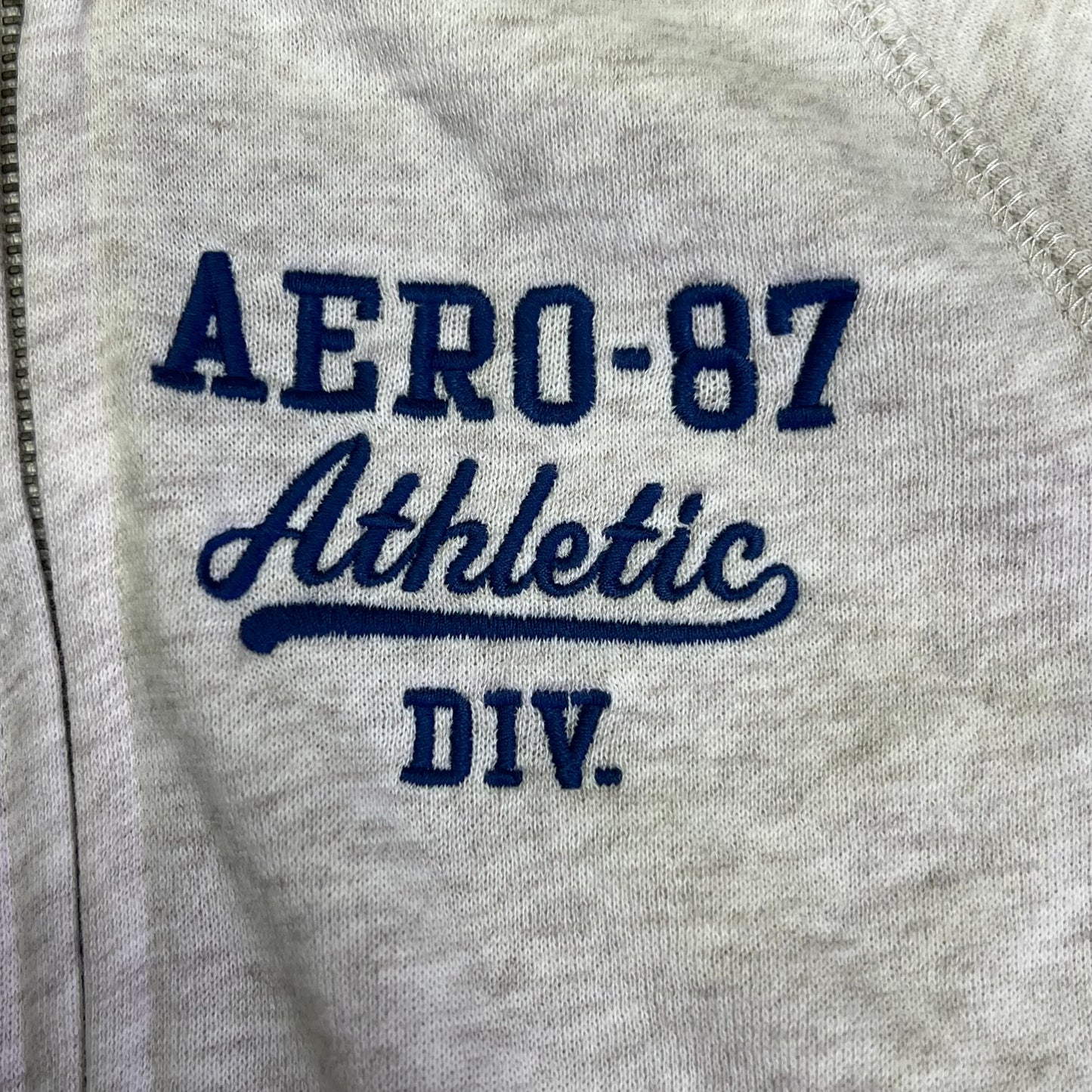 AEROPOSTLE Aero-87 Athletic Full Zip Fleece Hoodie Women's Sz XS Crème