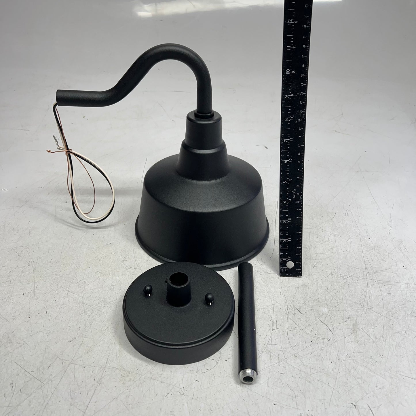GENERATION LIGHTING  Wall Mount Barn Light Farmhouse Matte Black 8537401EN3-12