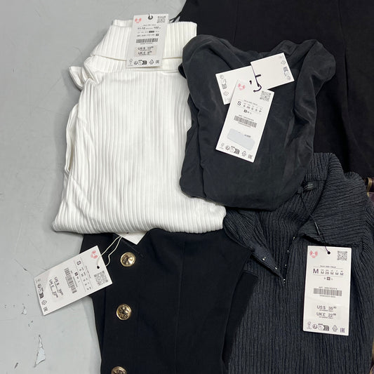 ZA@ ZARA Lot Of Assorted Clothing Tops, Pants & Dress Women's Sz S/M/L / Children's Sz 11-12 Multicolor