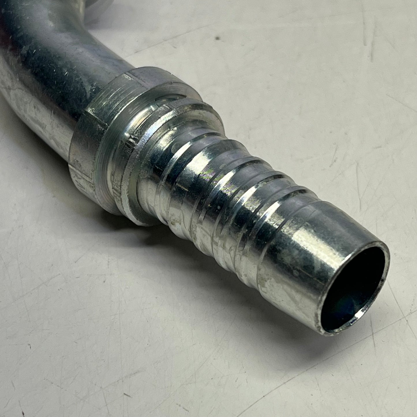 GATES O-ring Flange Heavy 45° Bent Tube Coupling 1" x 5.79"  Silver G20357-1616