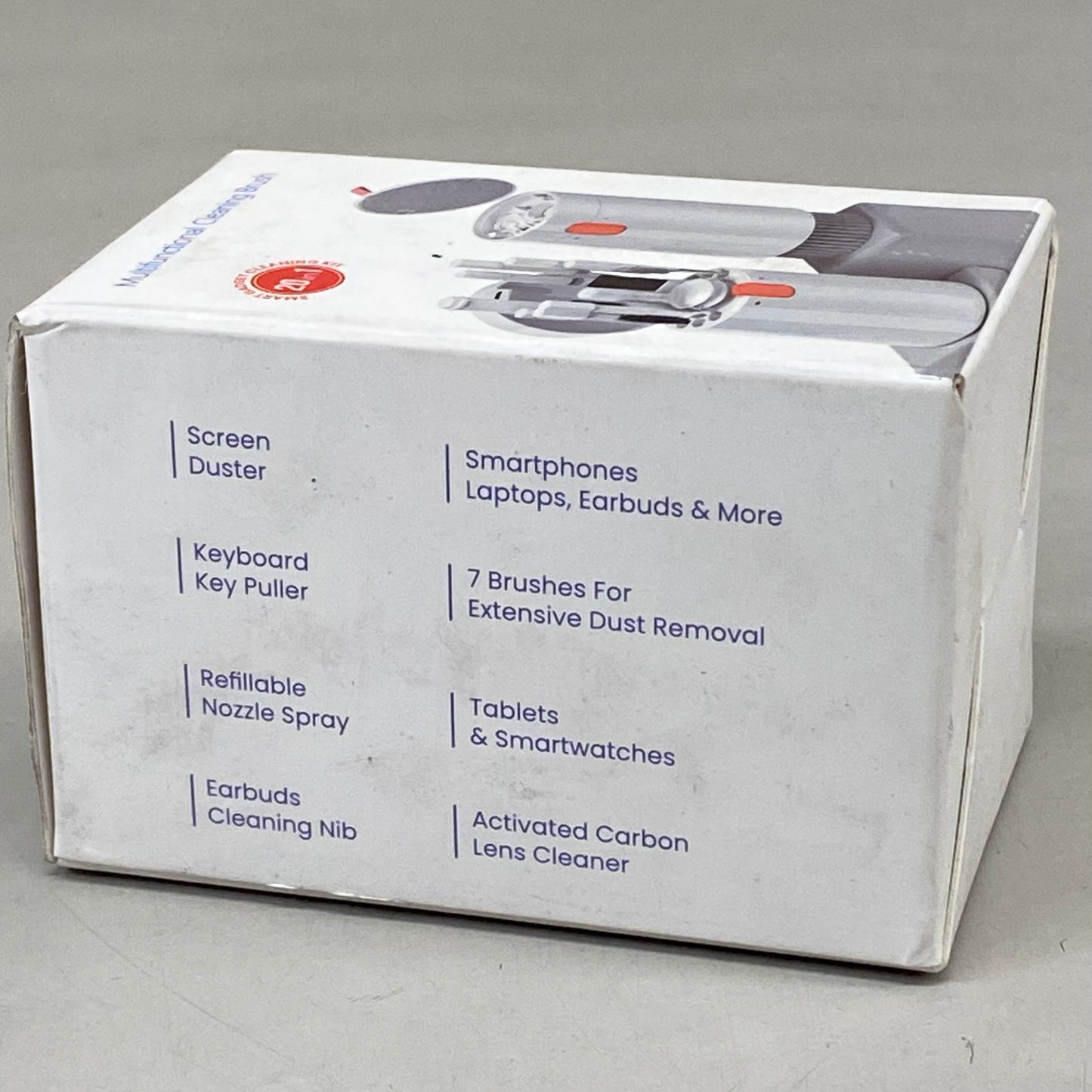 ZA@ SMART GADGET Multifunctional Cleaning Brush ADV. Workday Grey (New Other-Slightly Distressed Packaging)