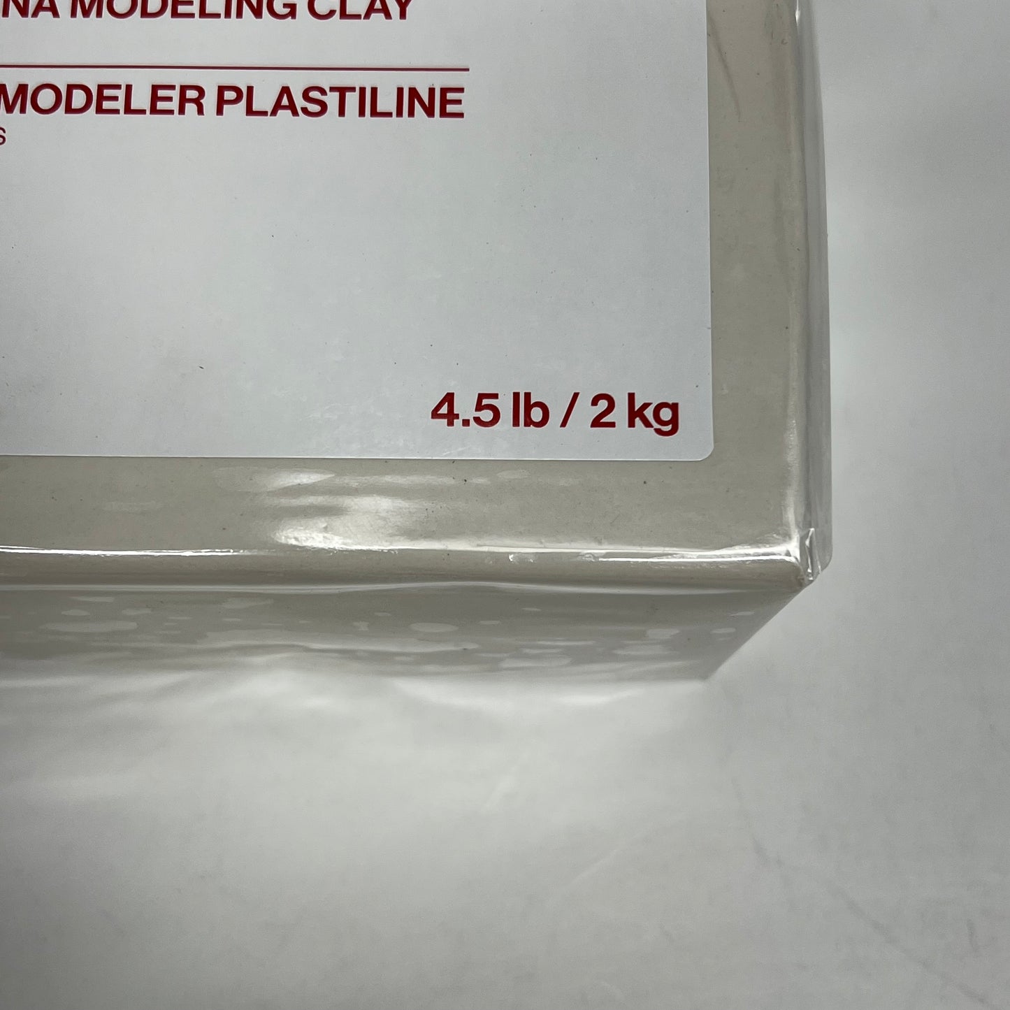 ZA@ CRAFT SMART (2 PACK,4.5 Lb EACH) Plastalina Modeling Clay Never Hardens White 772124
