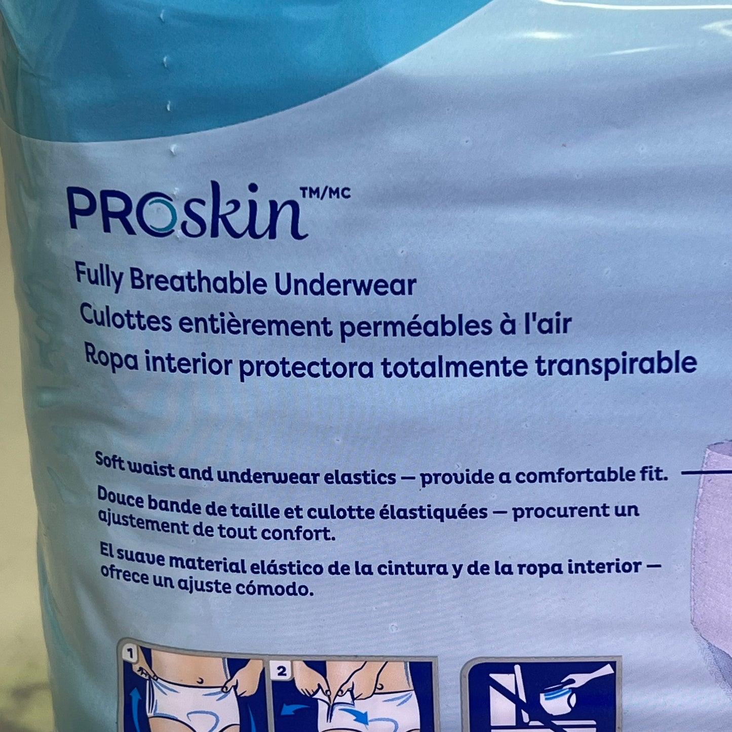 TENA (2 PACK, 12 PAIRS EACH) Disposable Extra Absorbent Underwear 2XL 68"-80"