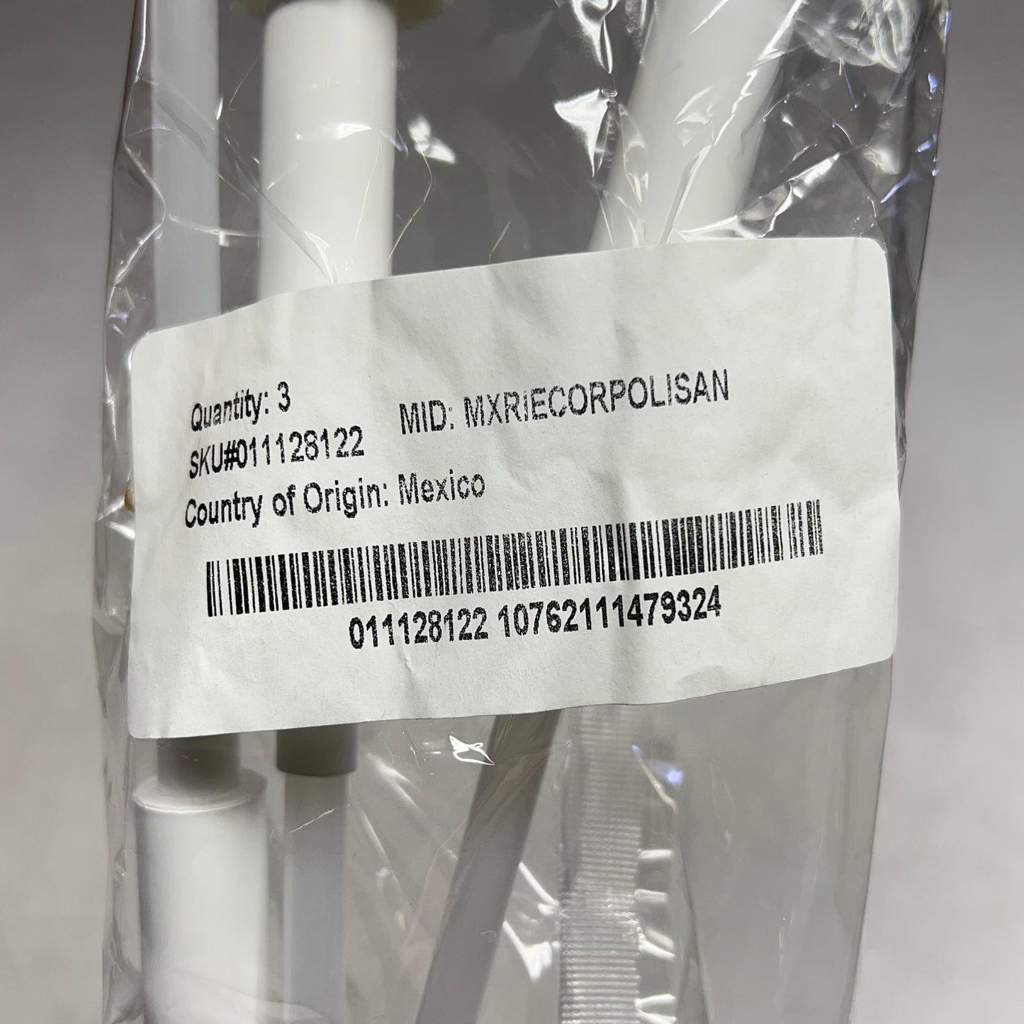 ZA@ REIKIE  (2 PACK, 3 EACH) Beverage Syrup Pumps  11" Standard Size Bottles White 011128122
