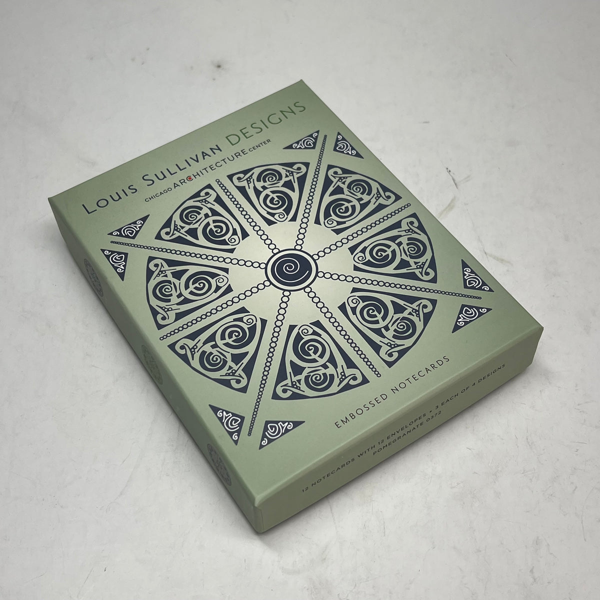 POMEGRANTE (20 PACK) Louis Sullivan Designs Embossed Boxed Notecard 4x6" White