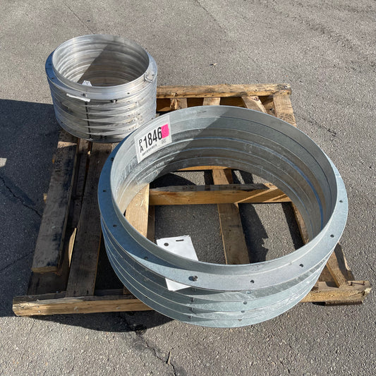 ZA@ Pallet of MIXED Galvanized Steel Rings (AS-IS)