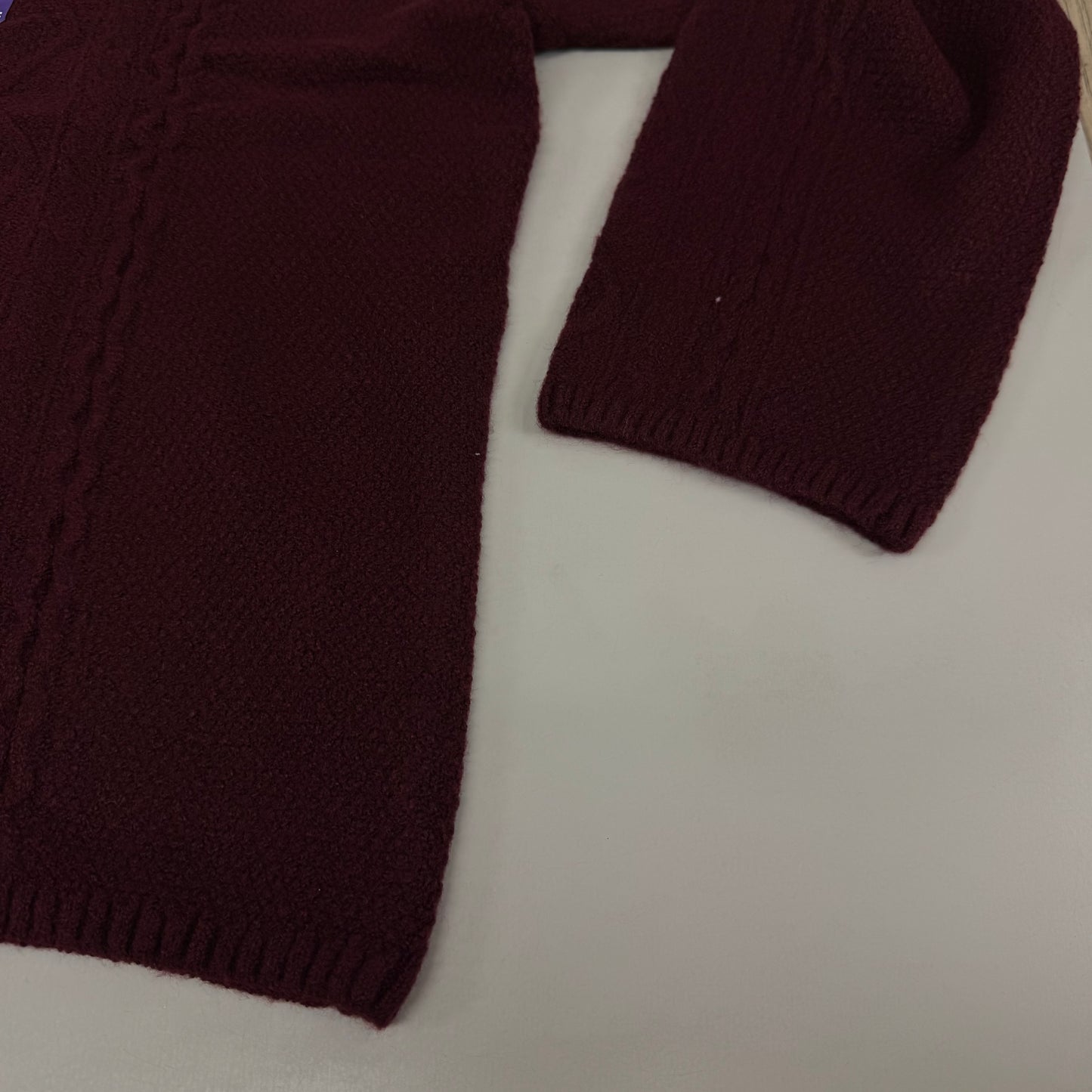 VINCE CAMUTO Cable Knit Sweater Women's Sz-XXL Wine SC2895