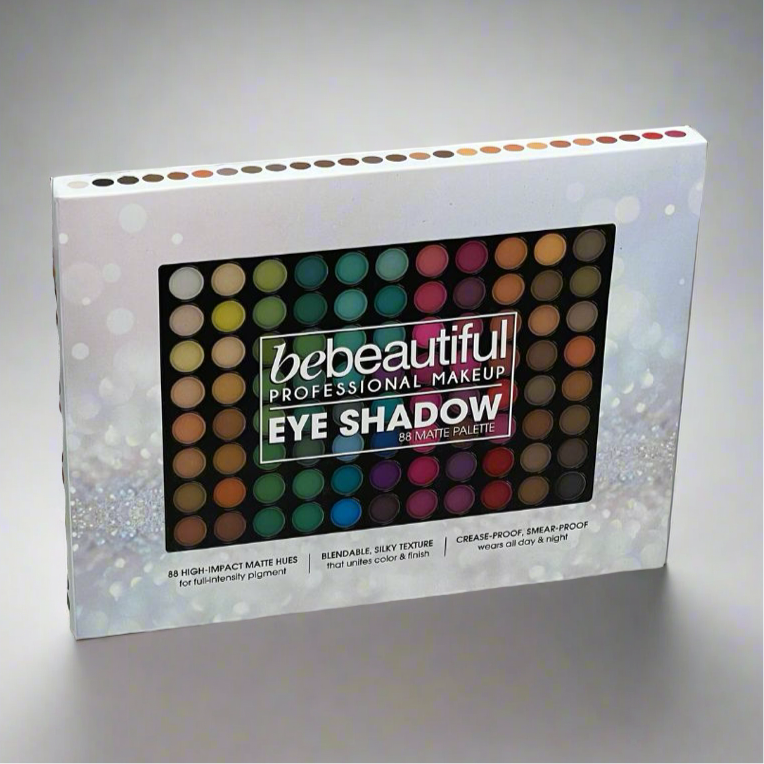 BEBEAUTIFUL Professional Makeup Eye Shadow 88 Matte Palette 314501