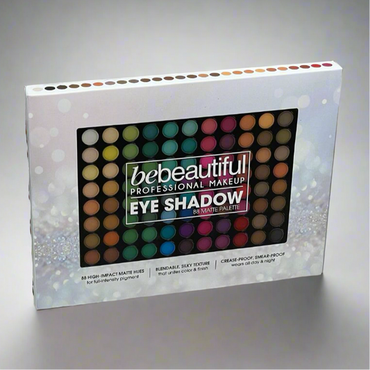 BEBEAUTIFUL Professional Makeup Eye Shadow 88 Matte Palette 314501