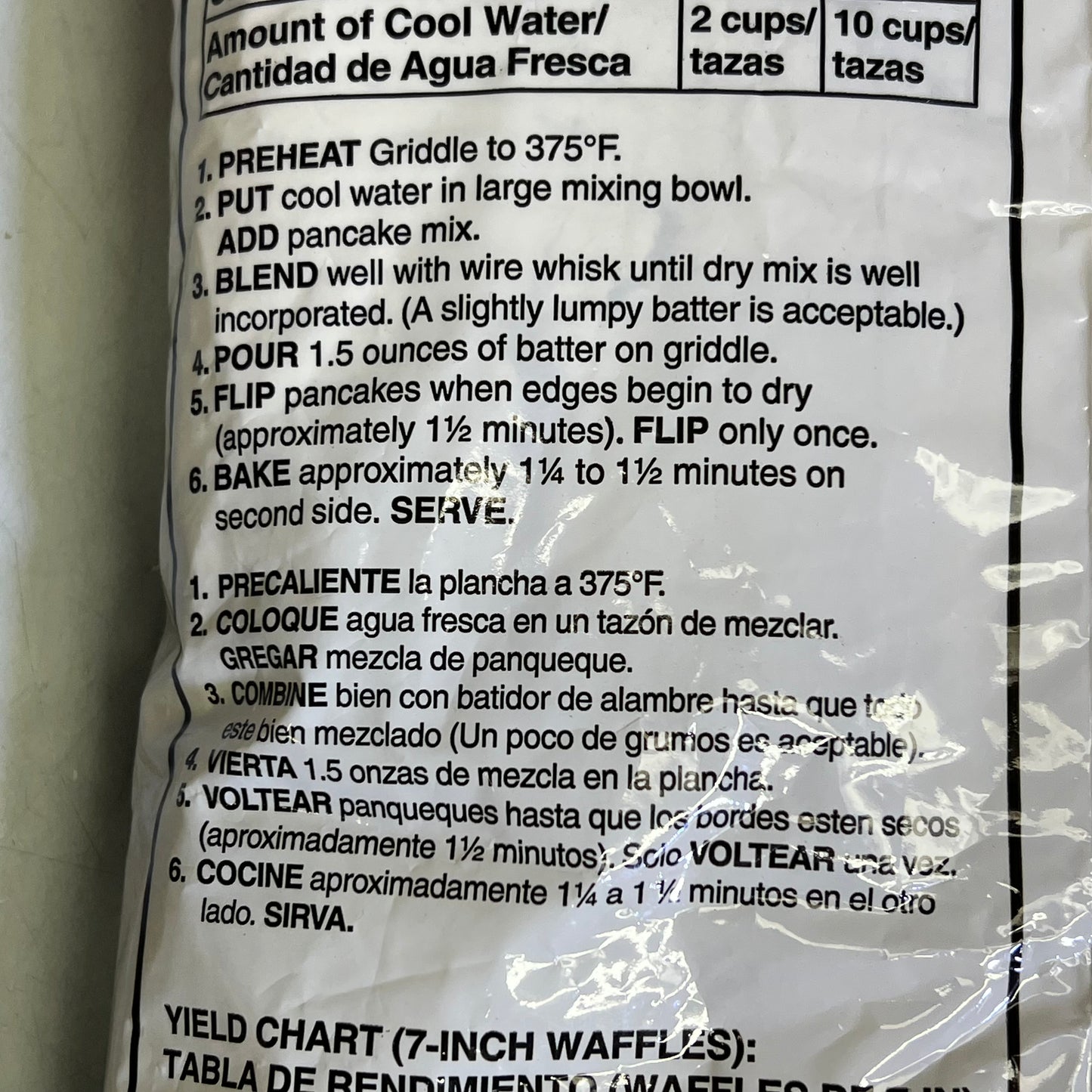 ZA@ ZA@PIONEER (2 PACK, 5 POUND EACH) Conestoga Sweet Cream Pancake & Waffle Mix White BB 08/25 D