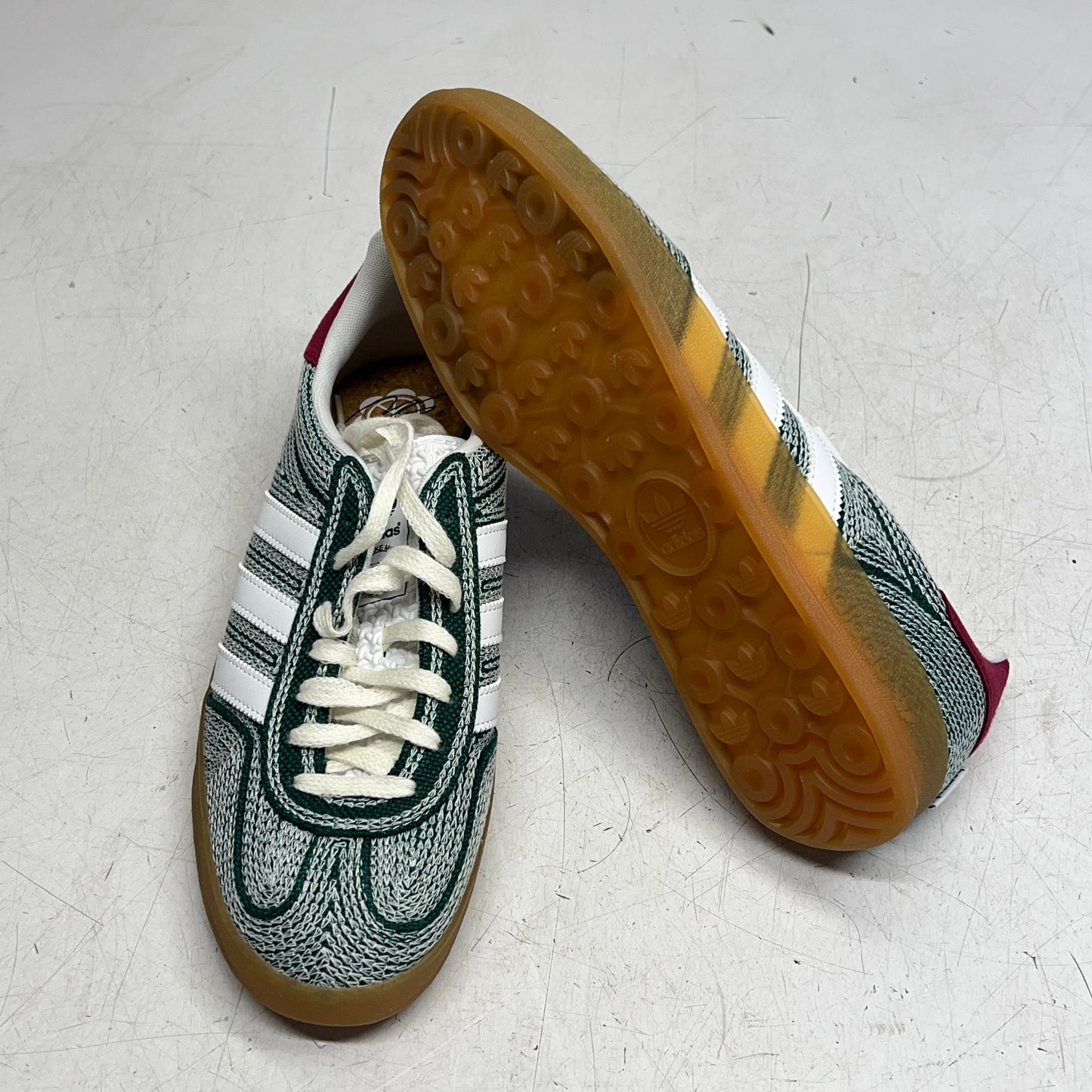 ADIDAS Originals Gazelle Indoor Sneakers W/ Bag Men's Sz 9 Dark Green IG1456