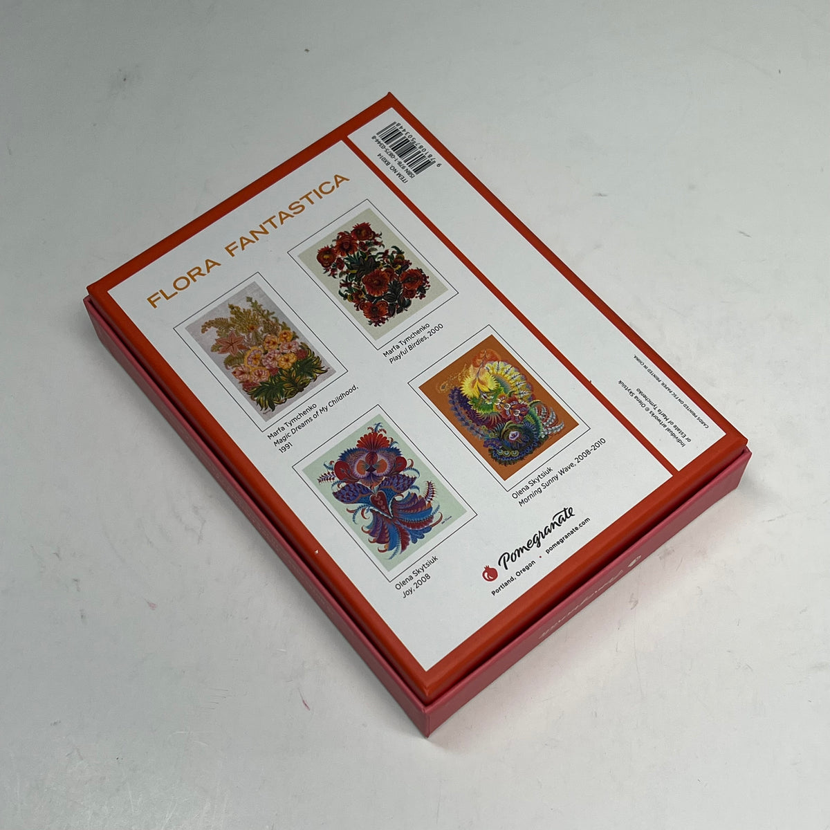 POMEGRANATE (20 PACK) Flora Fantastica Notecards W/ Envelopes  4x6" BX014