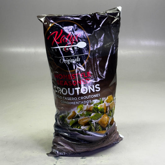 KATY'S (2 PACK) Homestyle Seasoned Croutons 40 oz Black BB 04/26