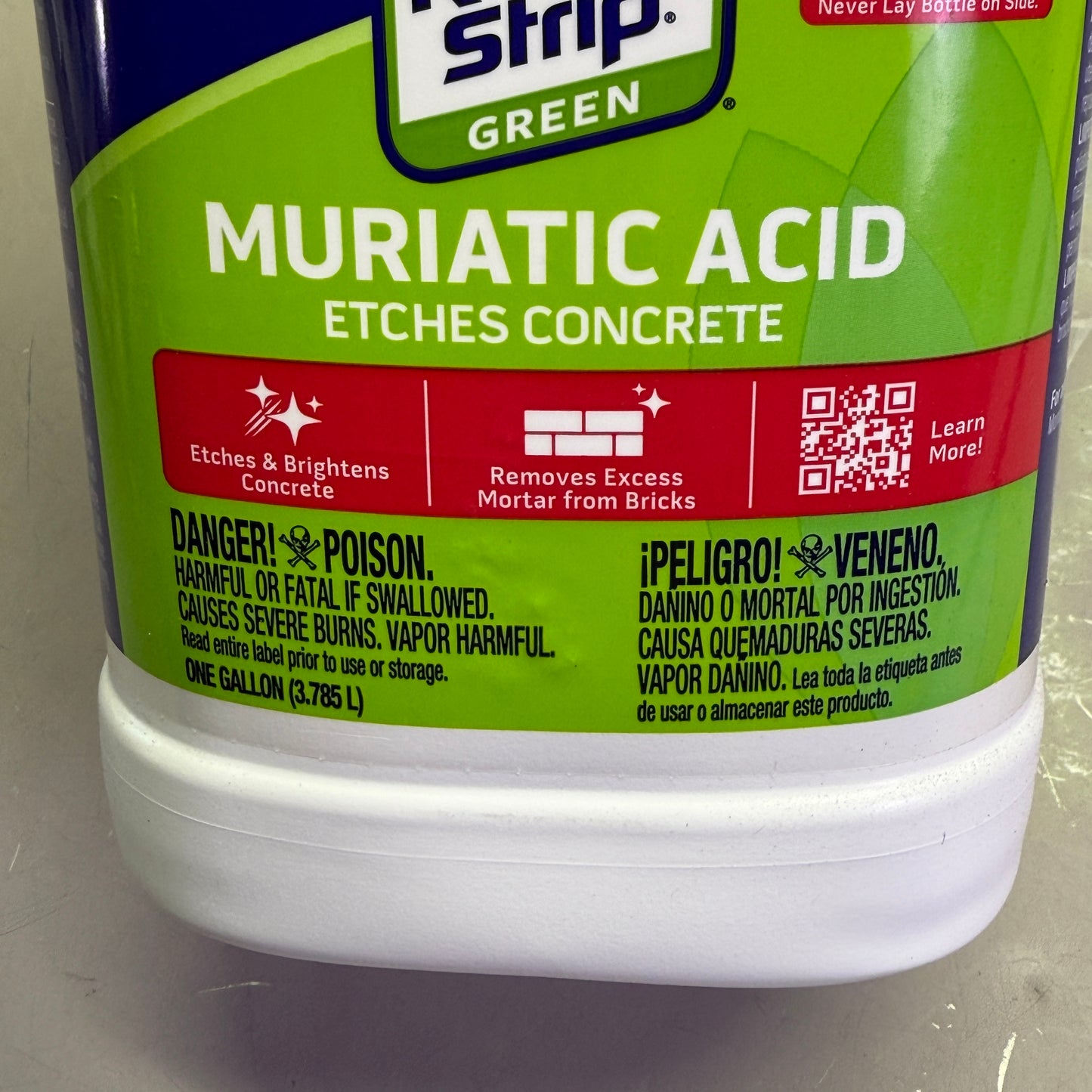 Z@ KLEAN STRIP Muriatic Acid *Etches Concrete* 1 Gallon GKGM75006