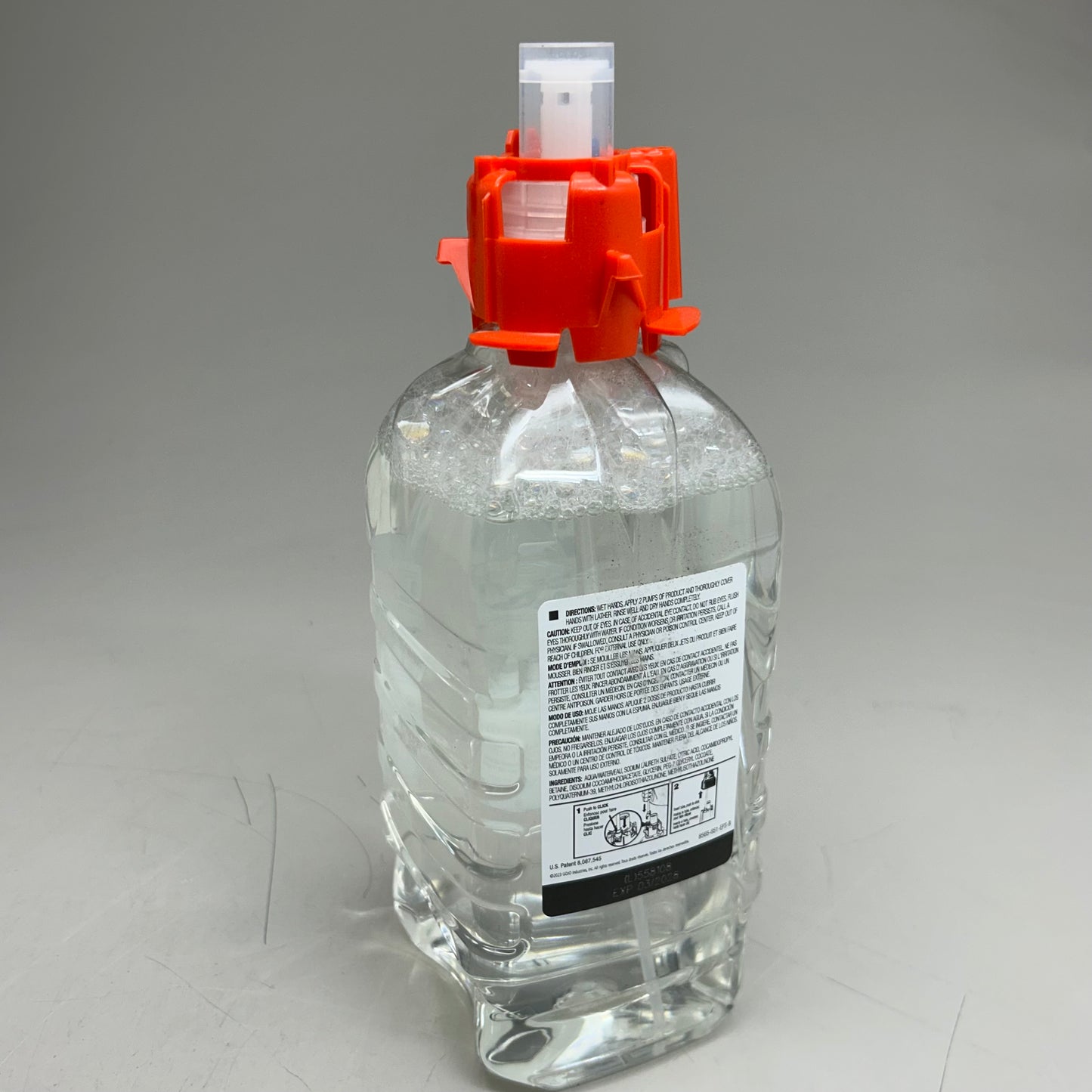 BRIGHT SOLUTIONS (3 Pack) Green Certified Foam Soap 1500ml Clear BSL-GJ8565-04 (New Other- Slightly Distressed Packaging)