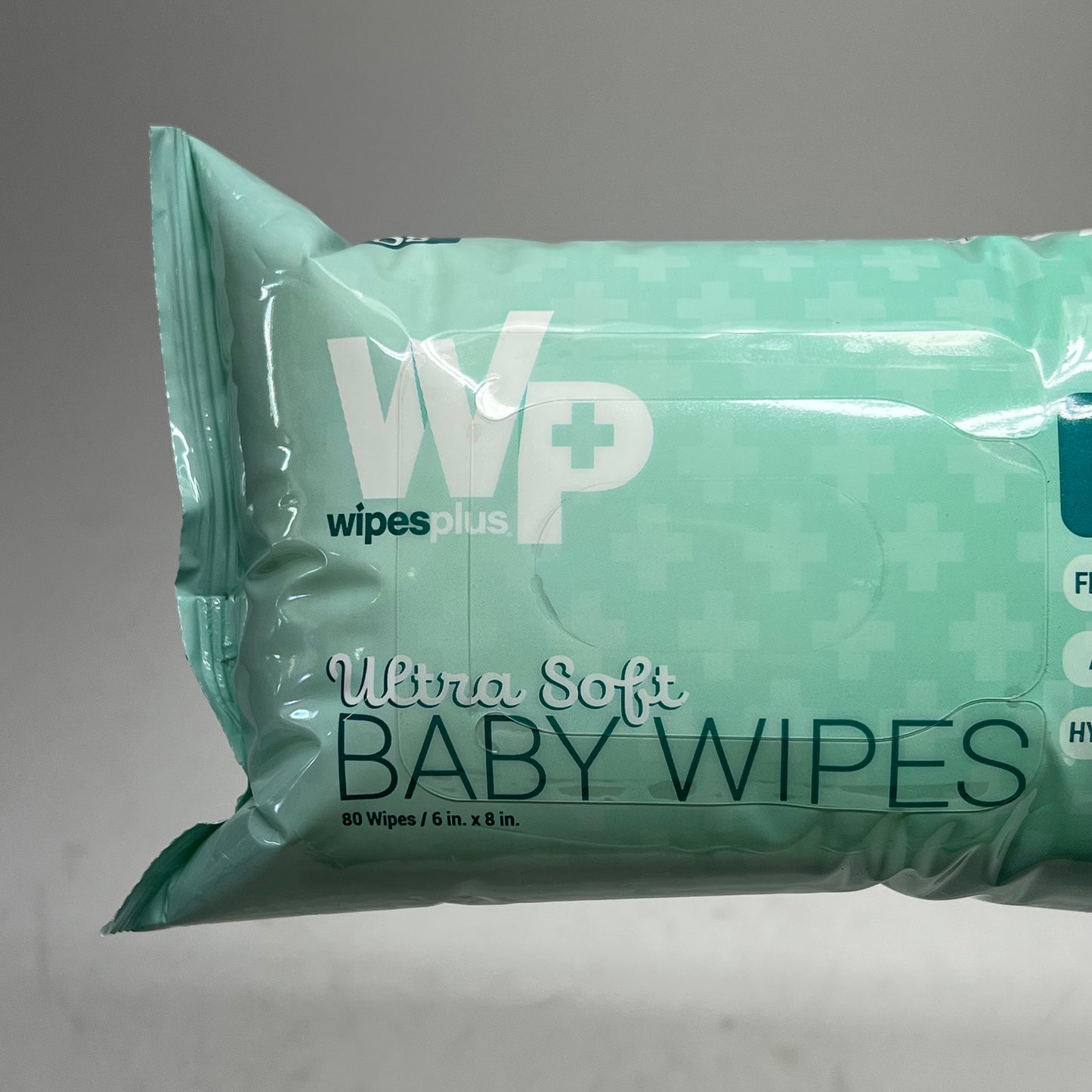 WP WIPES PLUS  (12 PACK, 80 EACH) Baby Wipes Unscented Alcohol Free BB 07/27