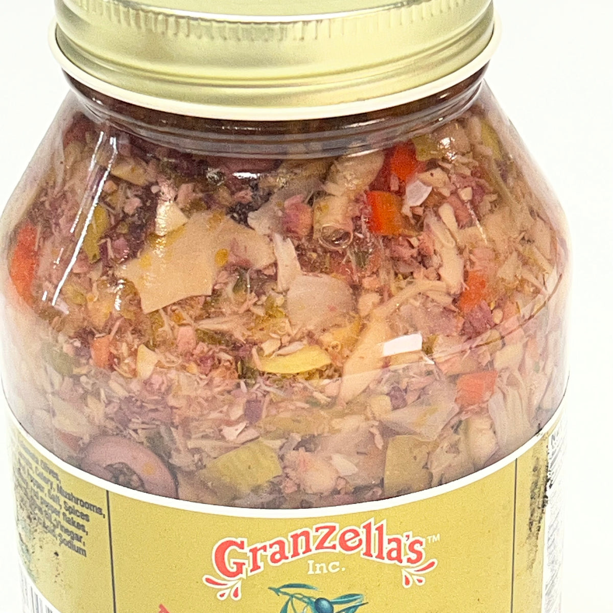 ZA@ GRANZELLA'S (2 PACK) Muffuletta Mix New Orleans Style in Glass Jar 20 oz BB 04/28