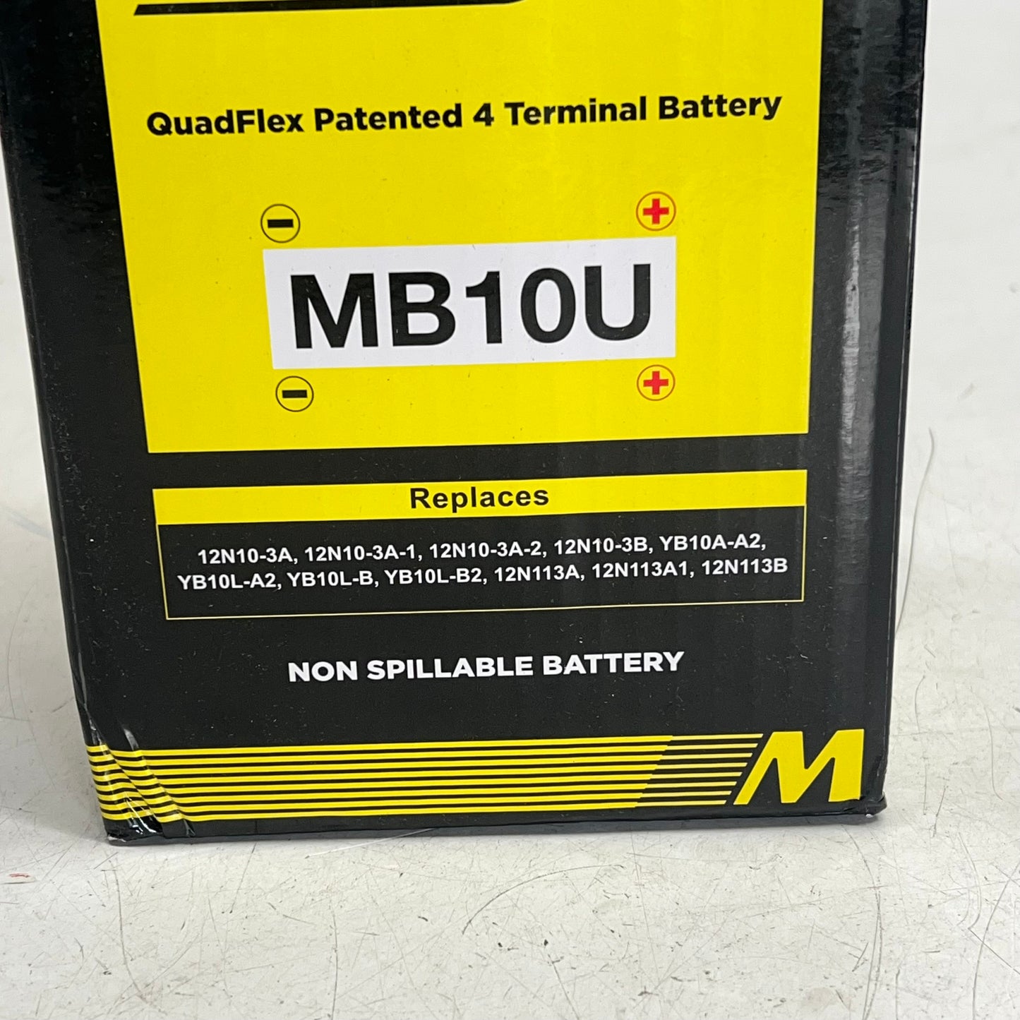 MOTOR BATT Quadflex Patented 4 Terminal Battery  12V 238 Amp MCA MB10U