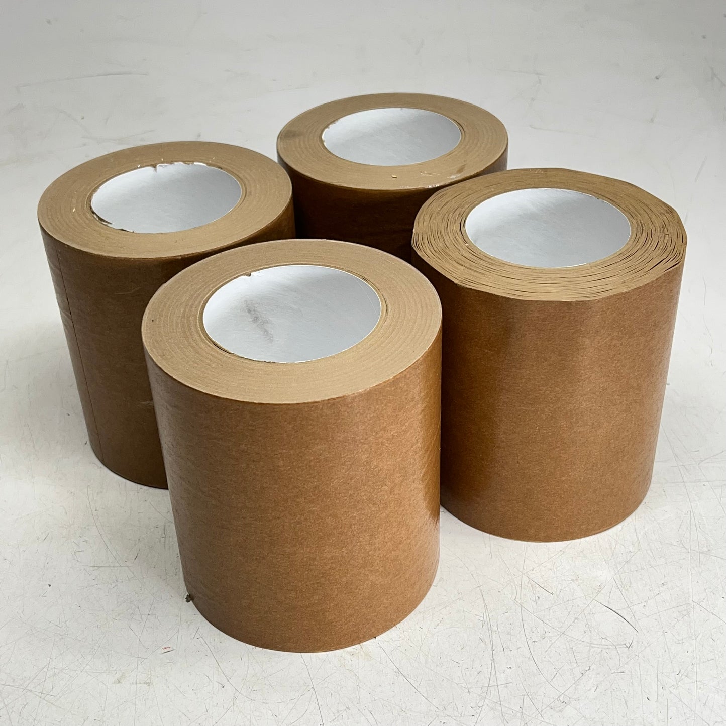 (4 PACK) Brown Tape Packing/moving 6" Unknown Length Brown