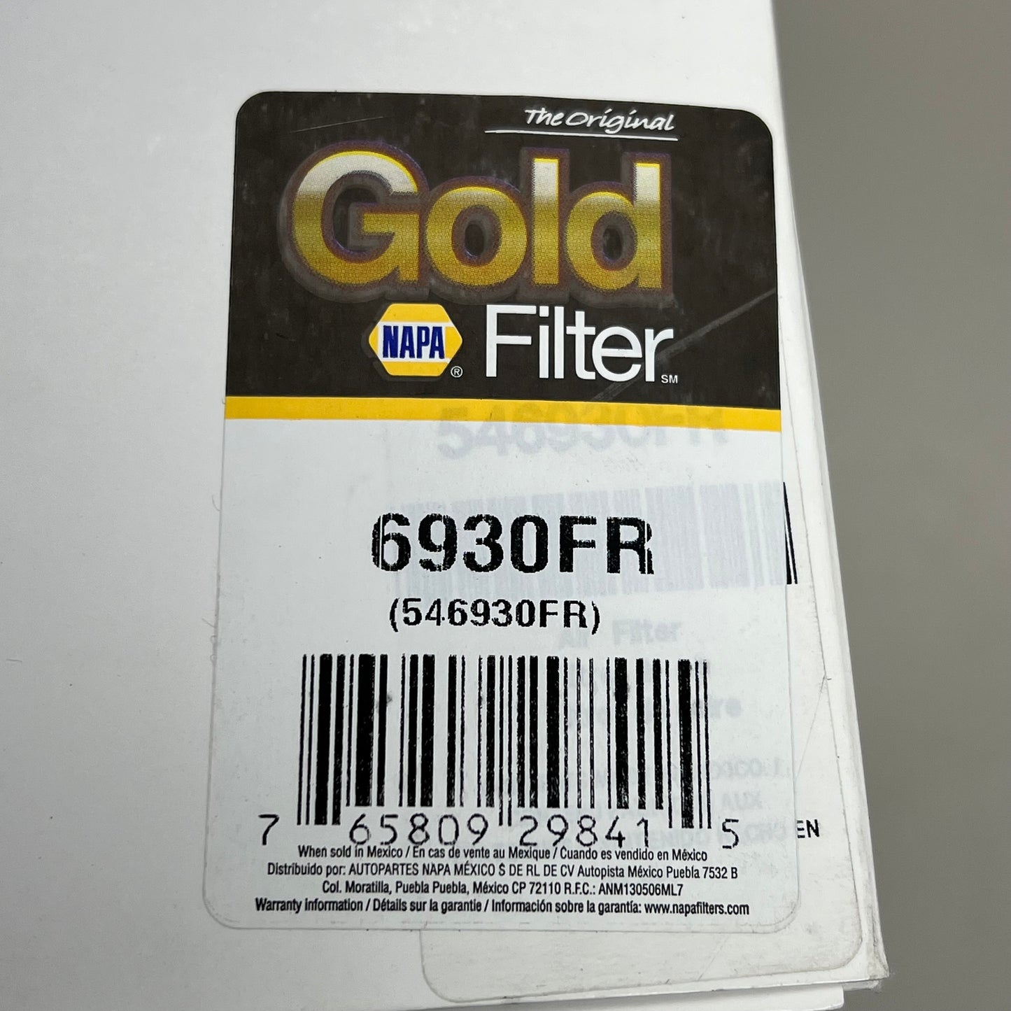 NAPA The Original Gold Air Filter Cellulose Filter Media Material FIL 6930FR