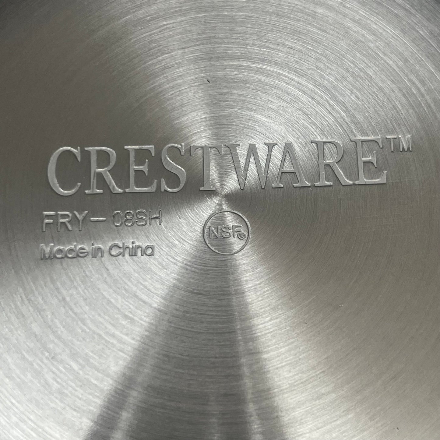 CRESTWARE Fry Pan (2-PK) 8" FRY08SH Aluminum Teflon (New)