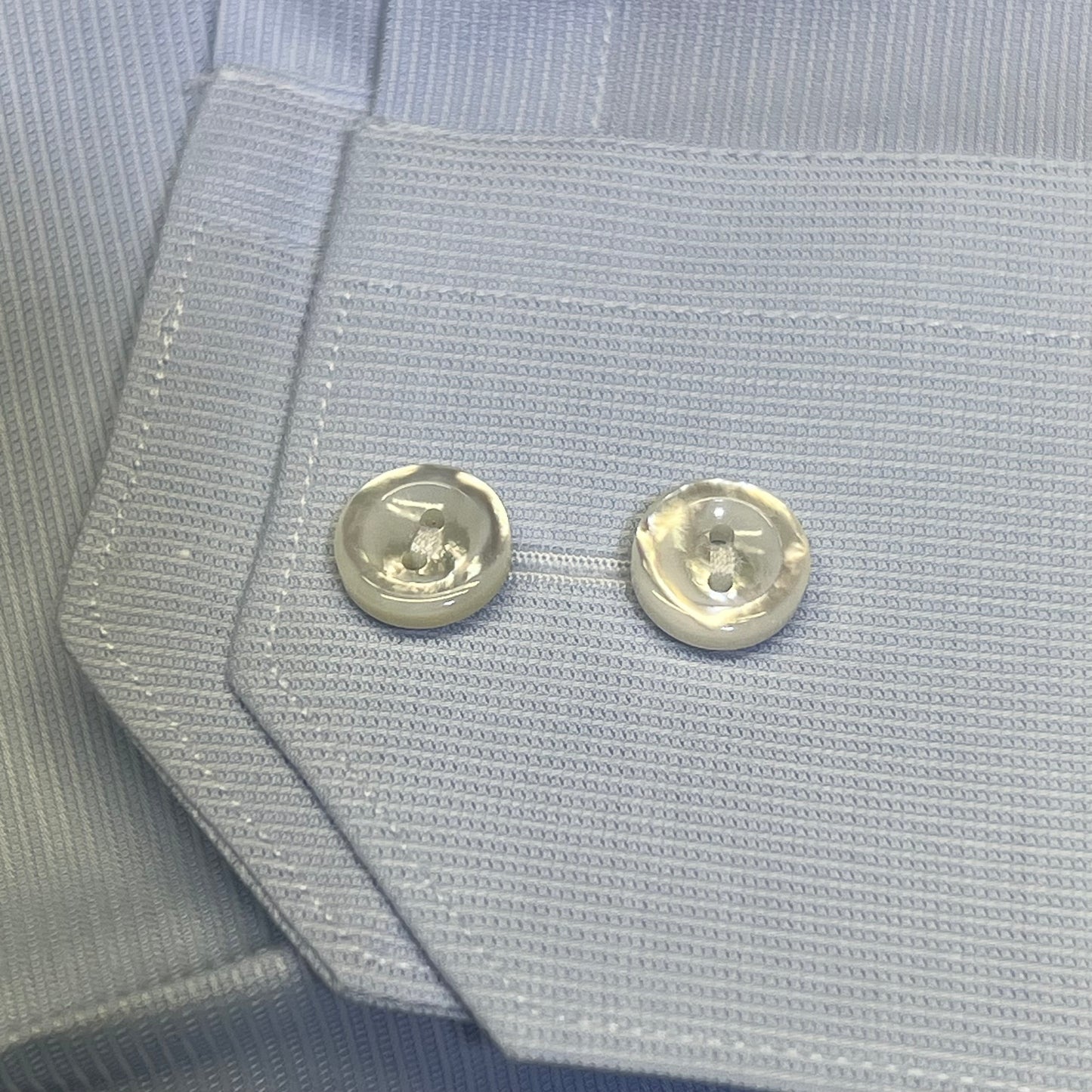 ETON Textured Twill Shirt Men's Contemporary Sz 43 Light Blue 1000136432243