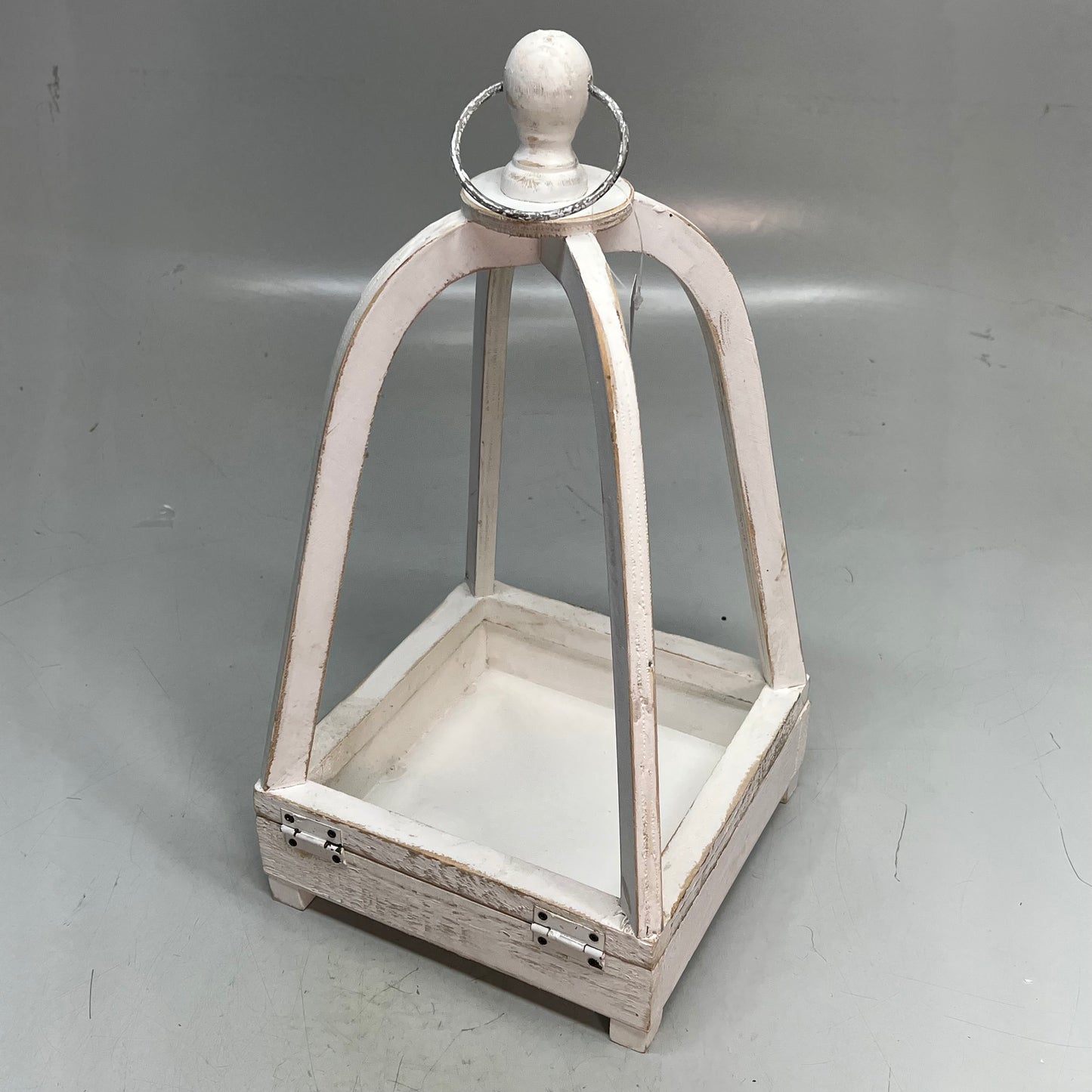 RAZ IMPORTS (SET OF 2) Open Lanterns Home Decor 17.75" White Wash 4341506