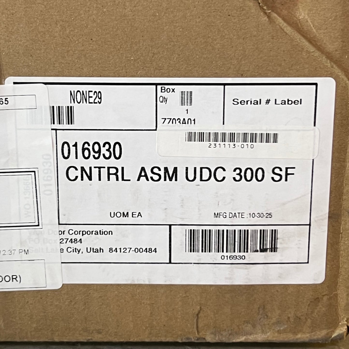 WON-DOOR Fire Equipment Releasing Device Control Unit 10T3 300SF 13"W x 6"T x 24.5"H, 016930