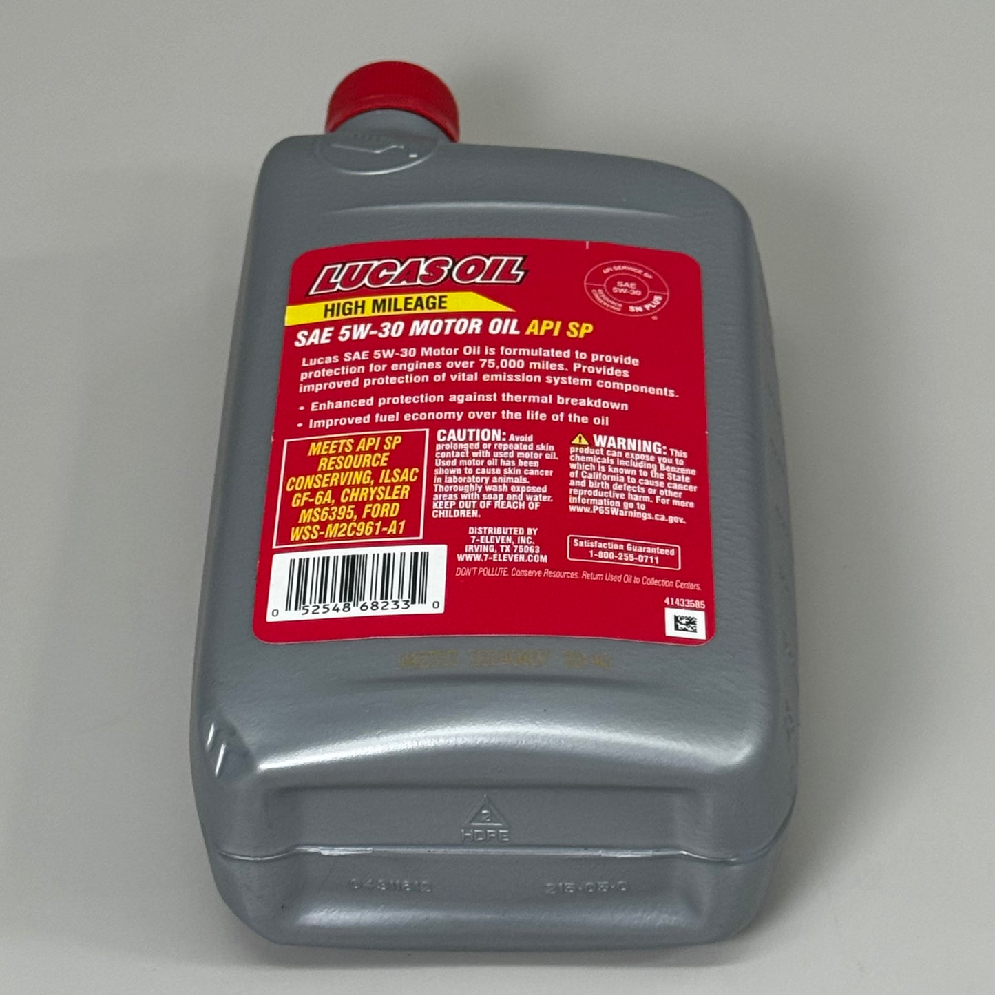 7 ELEVEN (6 PACK) SAE 5W-30 Motor Oil API SP High Mileage Long Lasting 1qt MFD 5/24 (New Other)