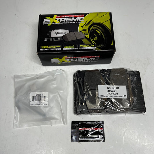 POWER STOP Street Performance Carbon Fiber Ceramic Brake Pads Z26-8010