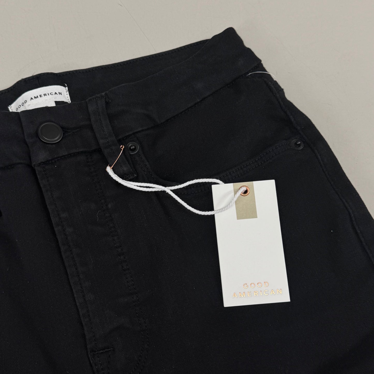 GOOD AMERICAN Good Legs Extra Stretch Jeans Women's Sz 8 Black001 GAGL1E