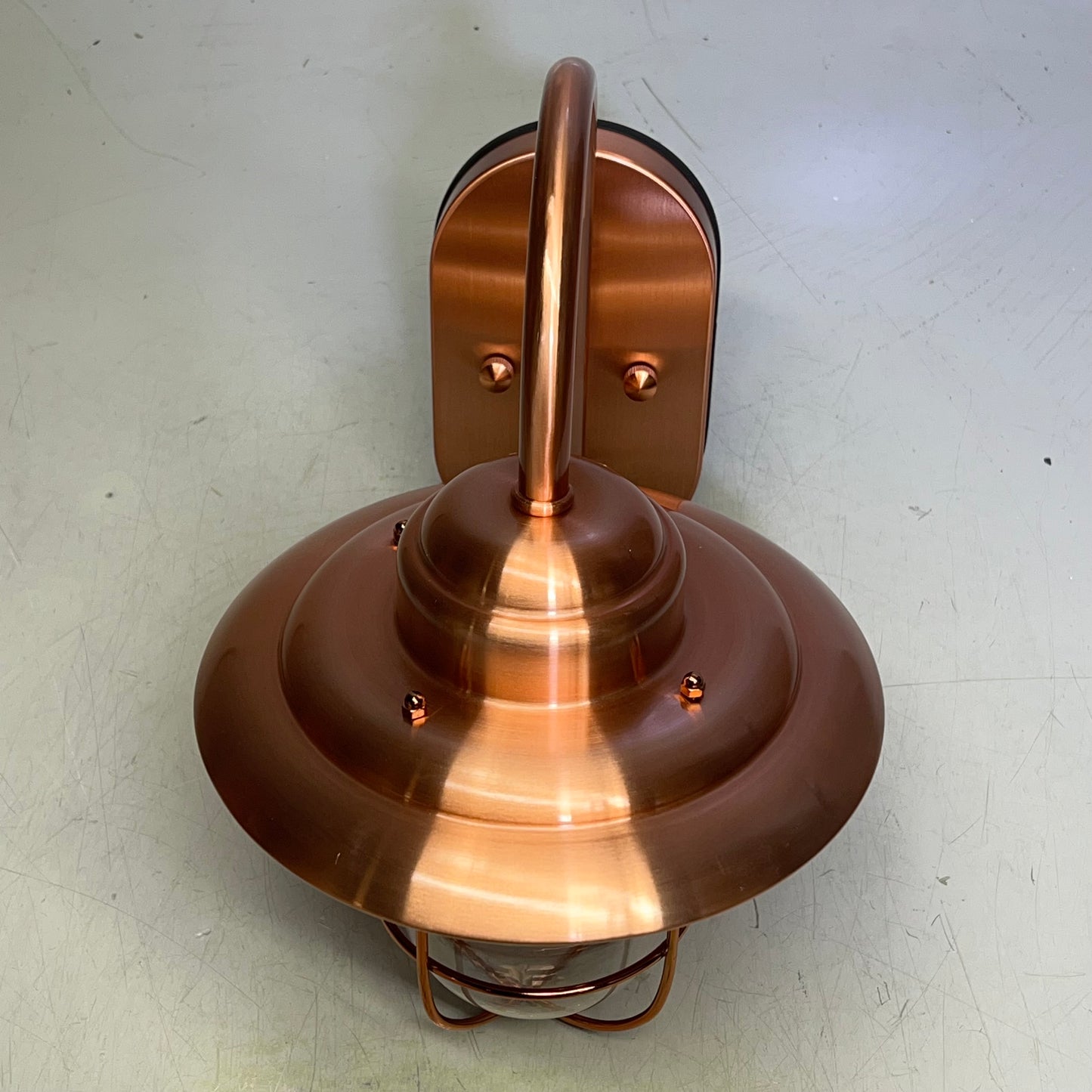 AQ LIGHTING Indoor/Outdoor LED Entry Wall Sconce 4.5W  Shiny Copper HL346A-CP